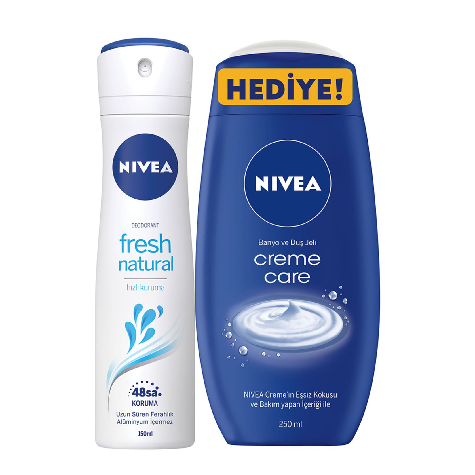 Nivea Fresh Natural Kdn.deo.150 Ml+duş Jeli 250 Ml