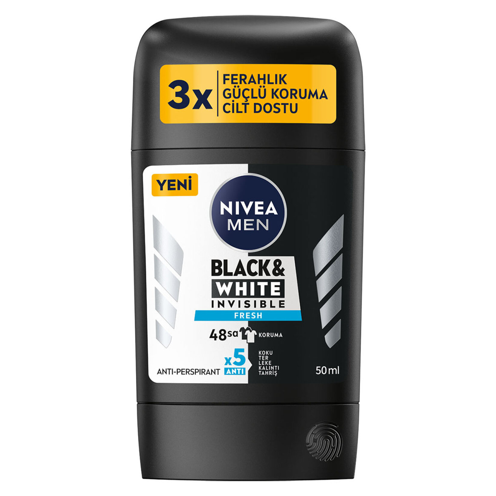 Nivea Men Black & White Fresh Stick 50Ml