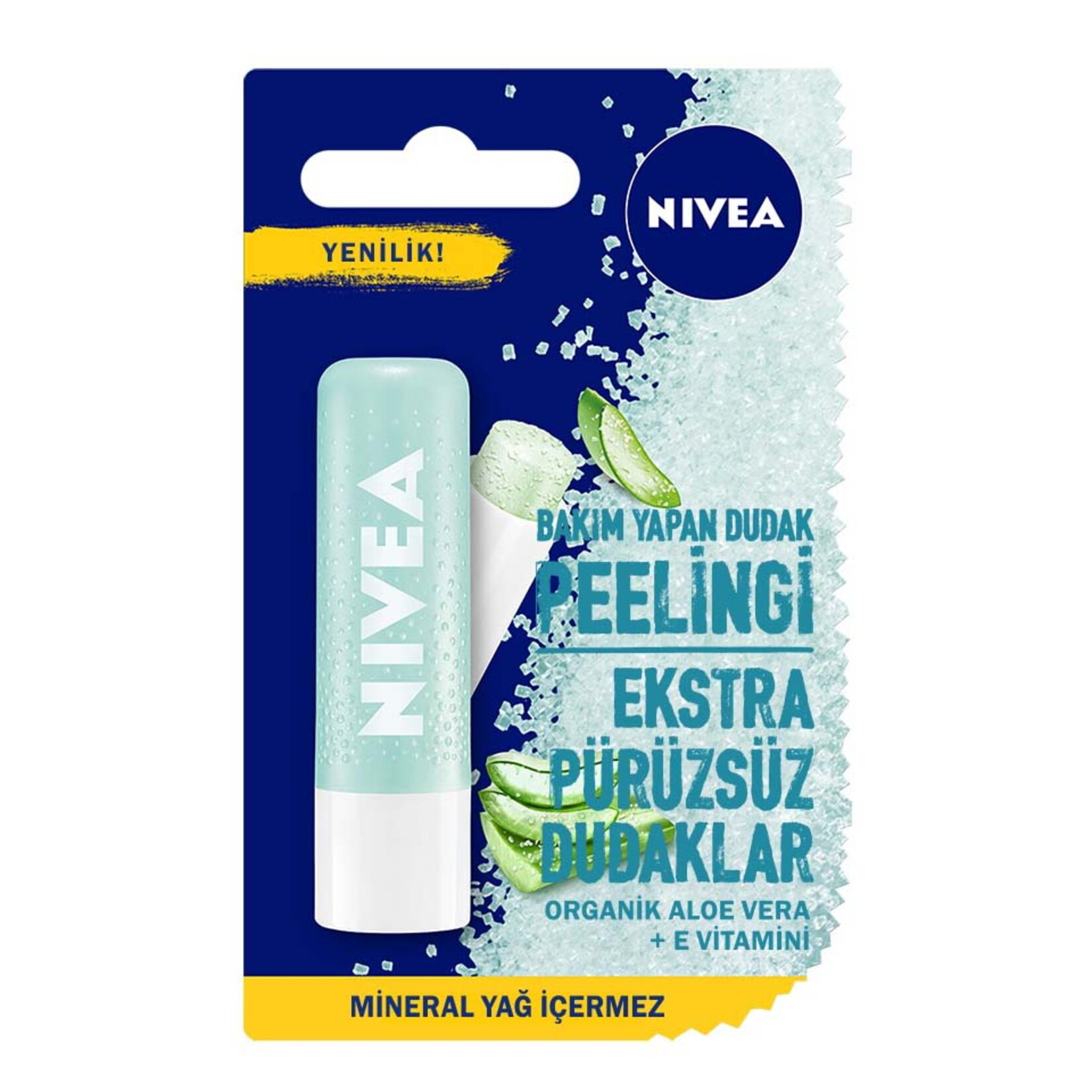 Nivea Aloe Vera Bakım Yapan Dudak Peeling 4.8 G
