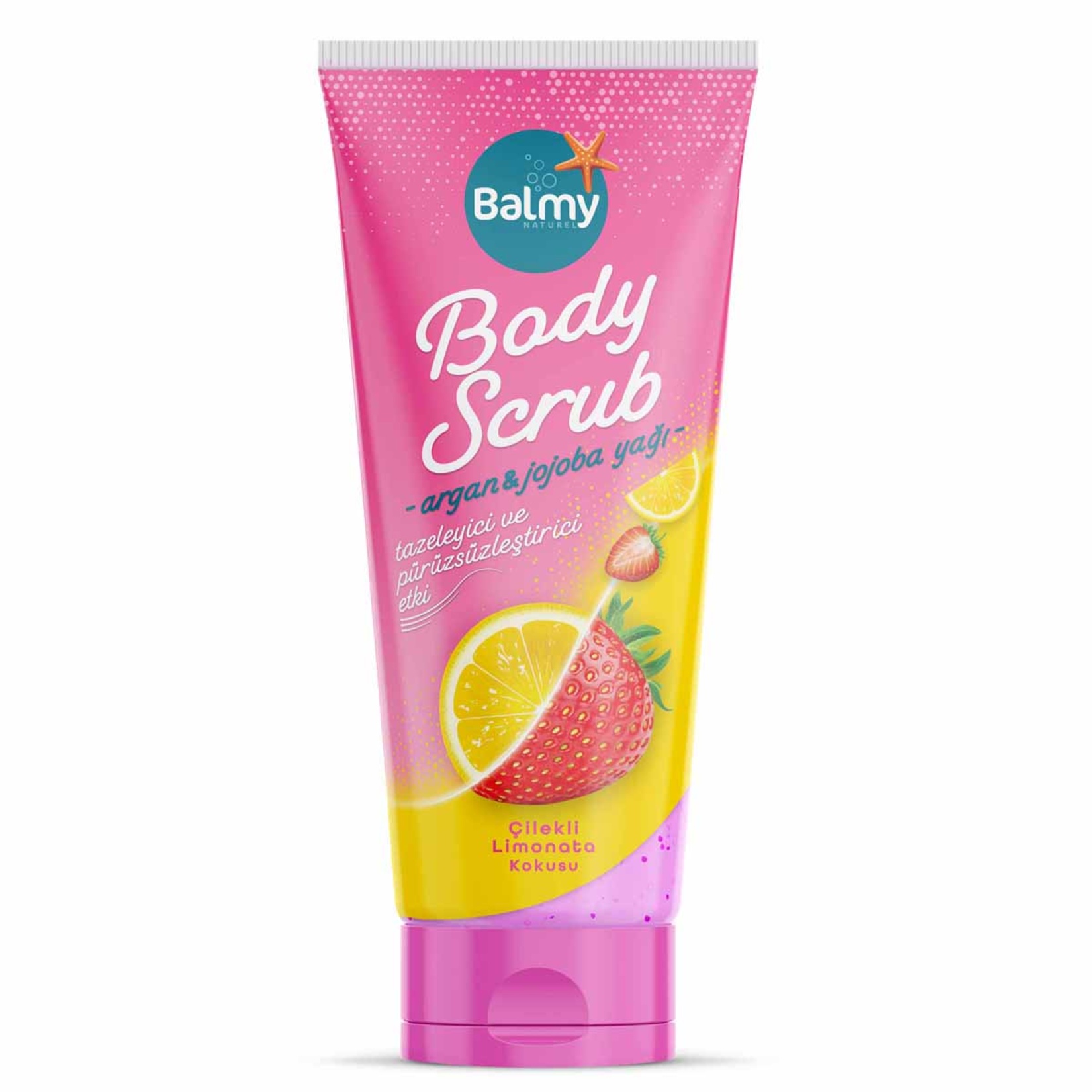 Balmy Naturel Body Scrub Çilekli Limonata Kokusu 250 G