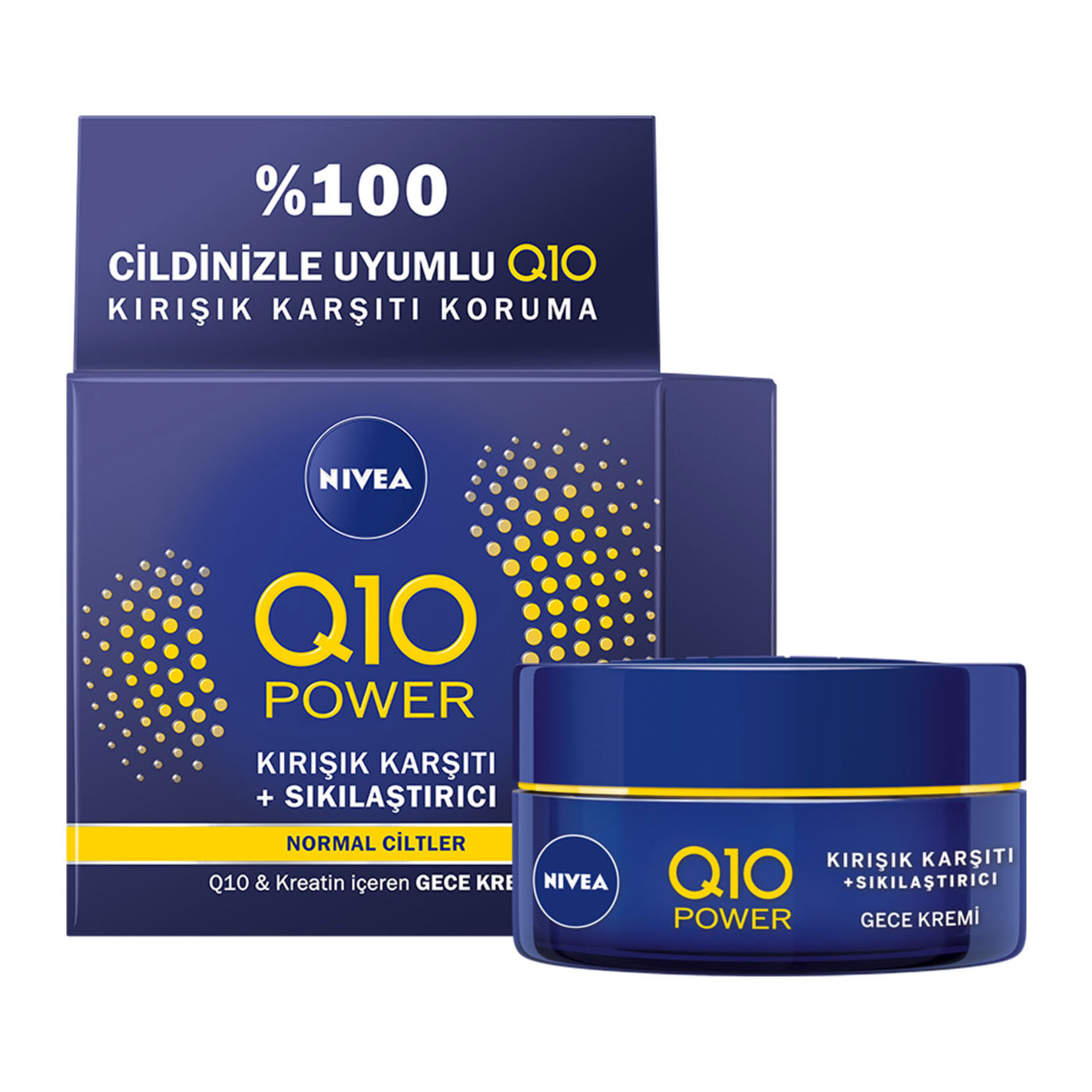 Nivea Q10 Kırışık Karşıtı Gece Bakım Kremi 50Ml