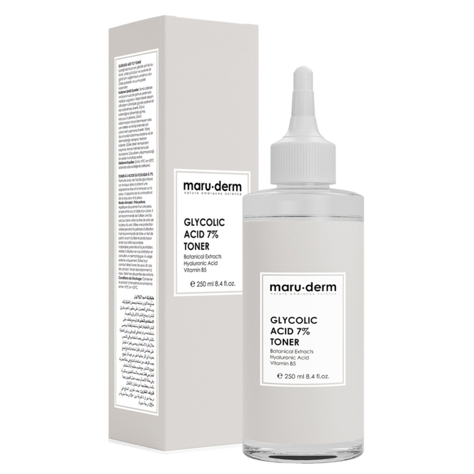 Maruderm Glikolik Asit %7 Aydınlatıcı & Leke Karşıtı Tonik 250 ml