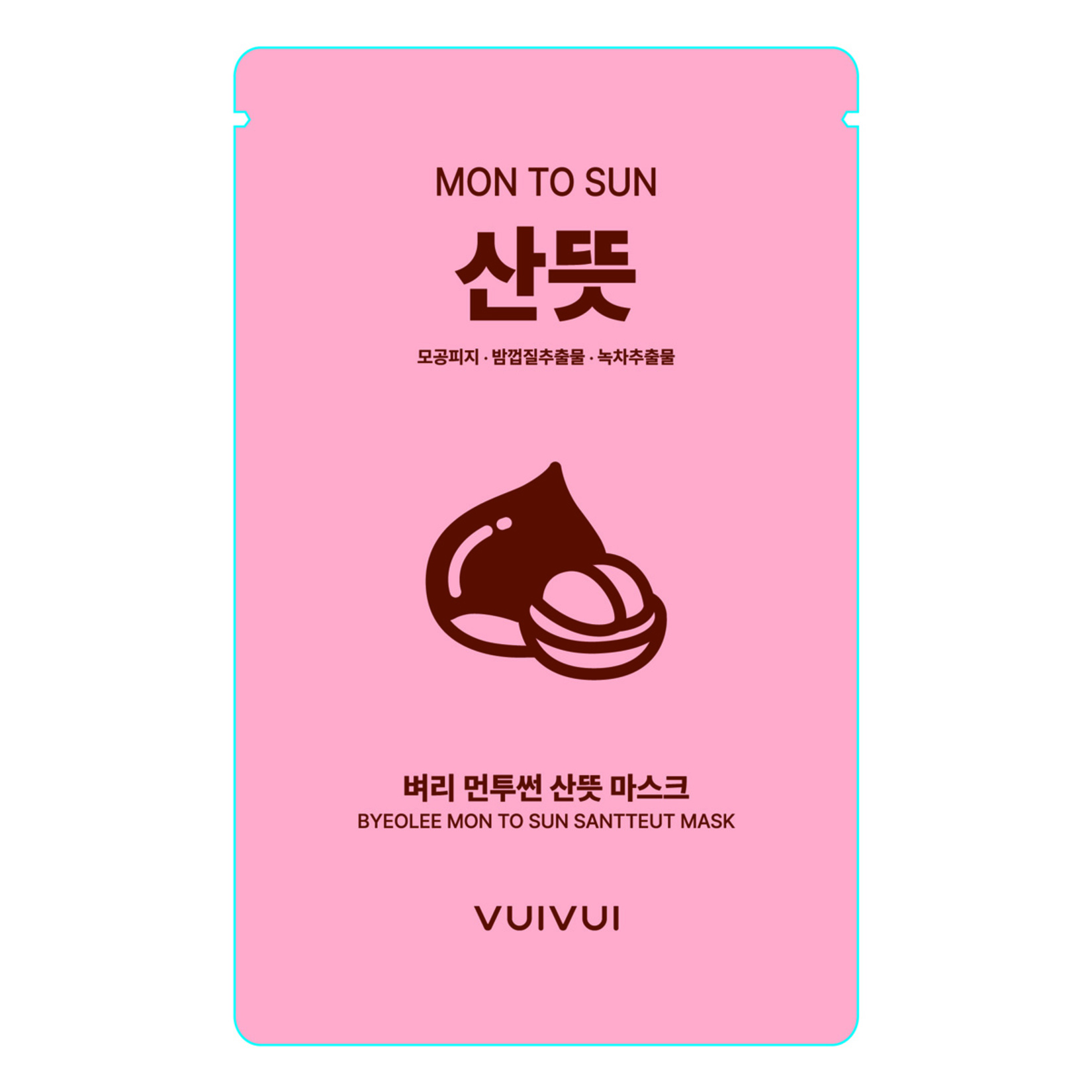 Byeolee Montosun Santteut Kestane Kabuğu Maske