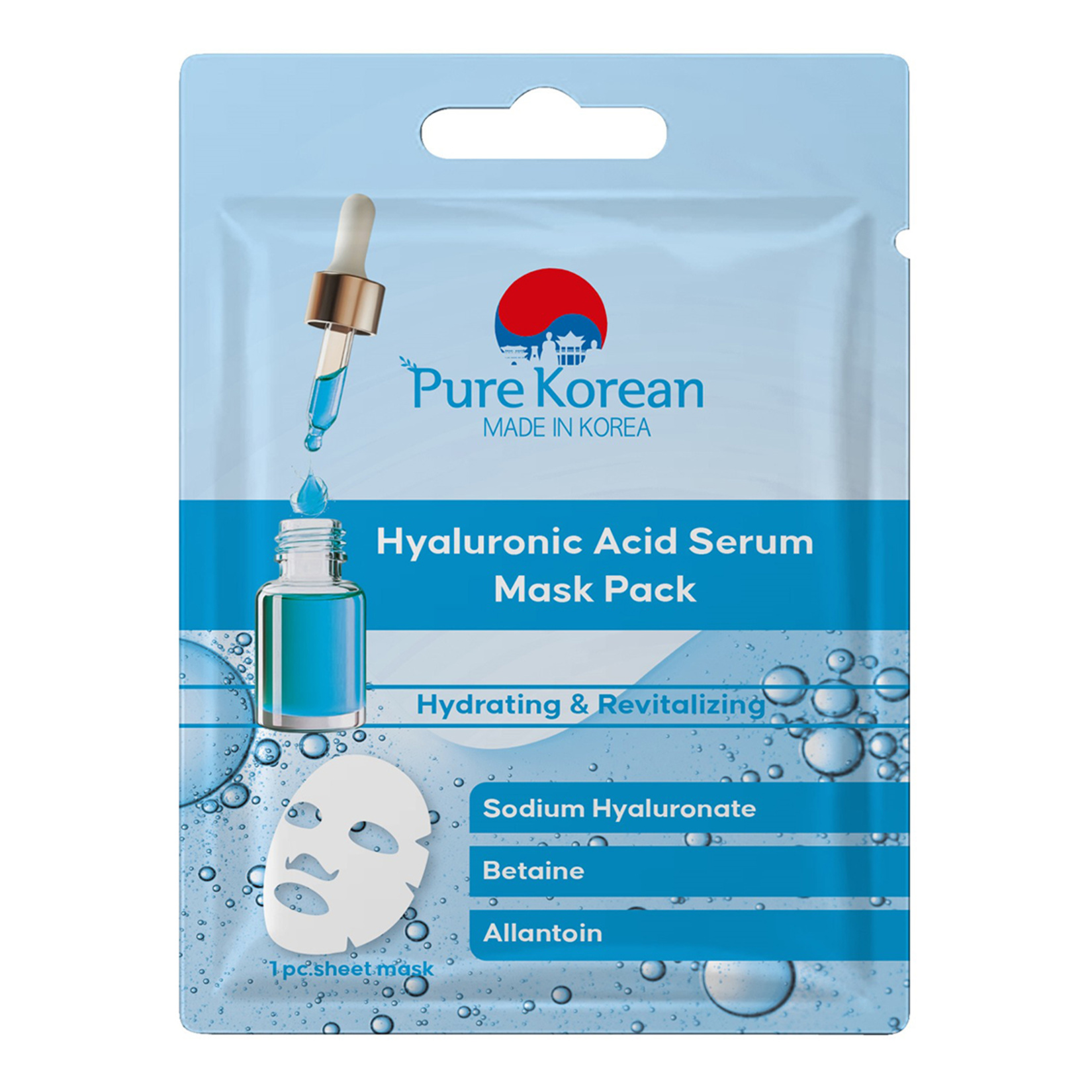 Pure Korean Hyaluronic Acid Serum Maske