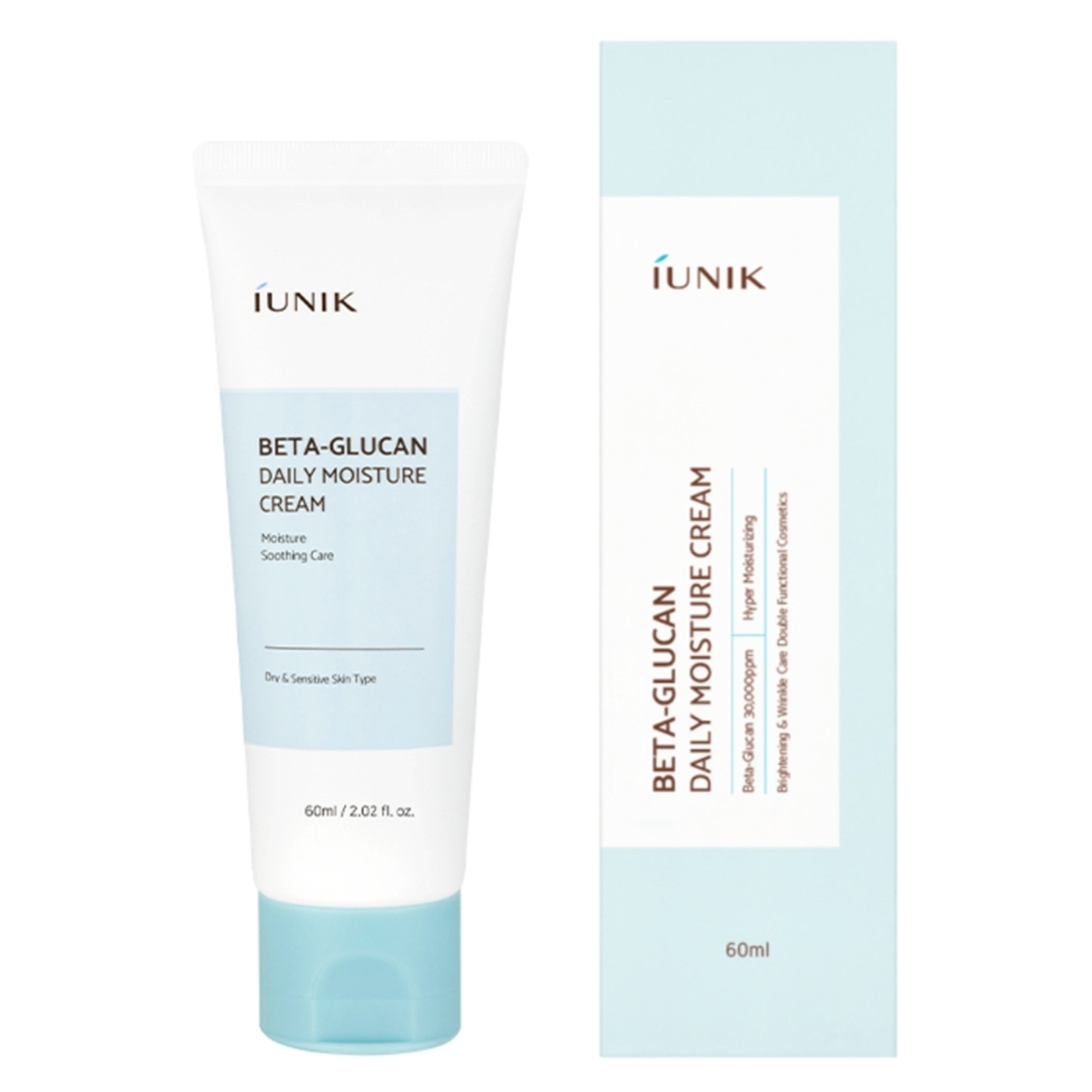 Iunik Beta Glucan Daily Moisture Cream 60 Ml
