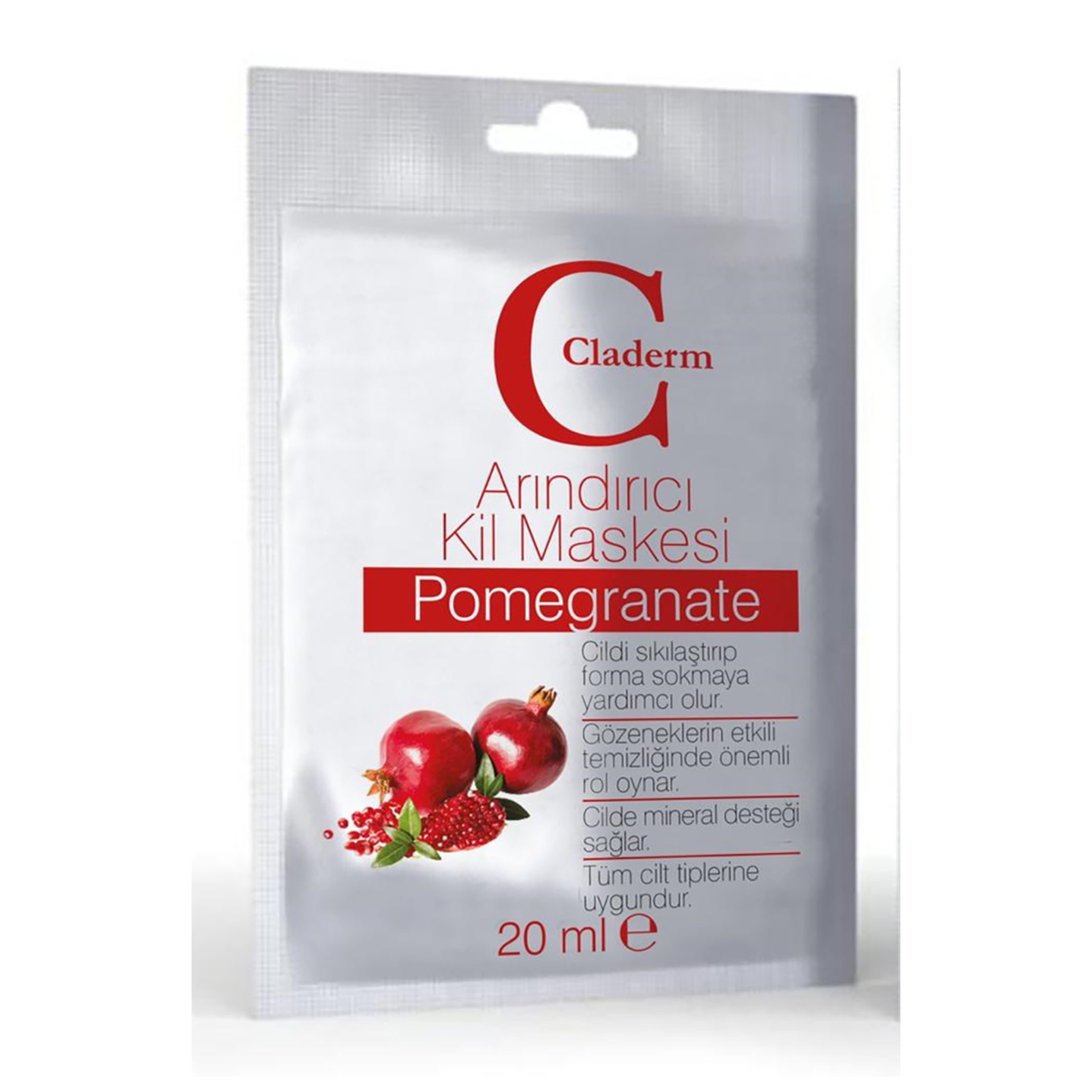 Claderm Pomegranate Arındırıcı Kil Maskesi 20 Ml