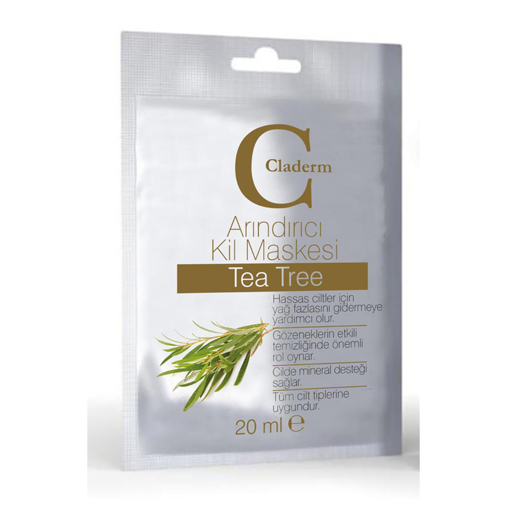 Claderm Tea Tree Arındırıcı Kil Maskesi 20 Ml