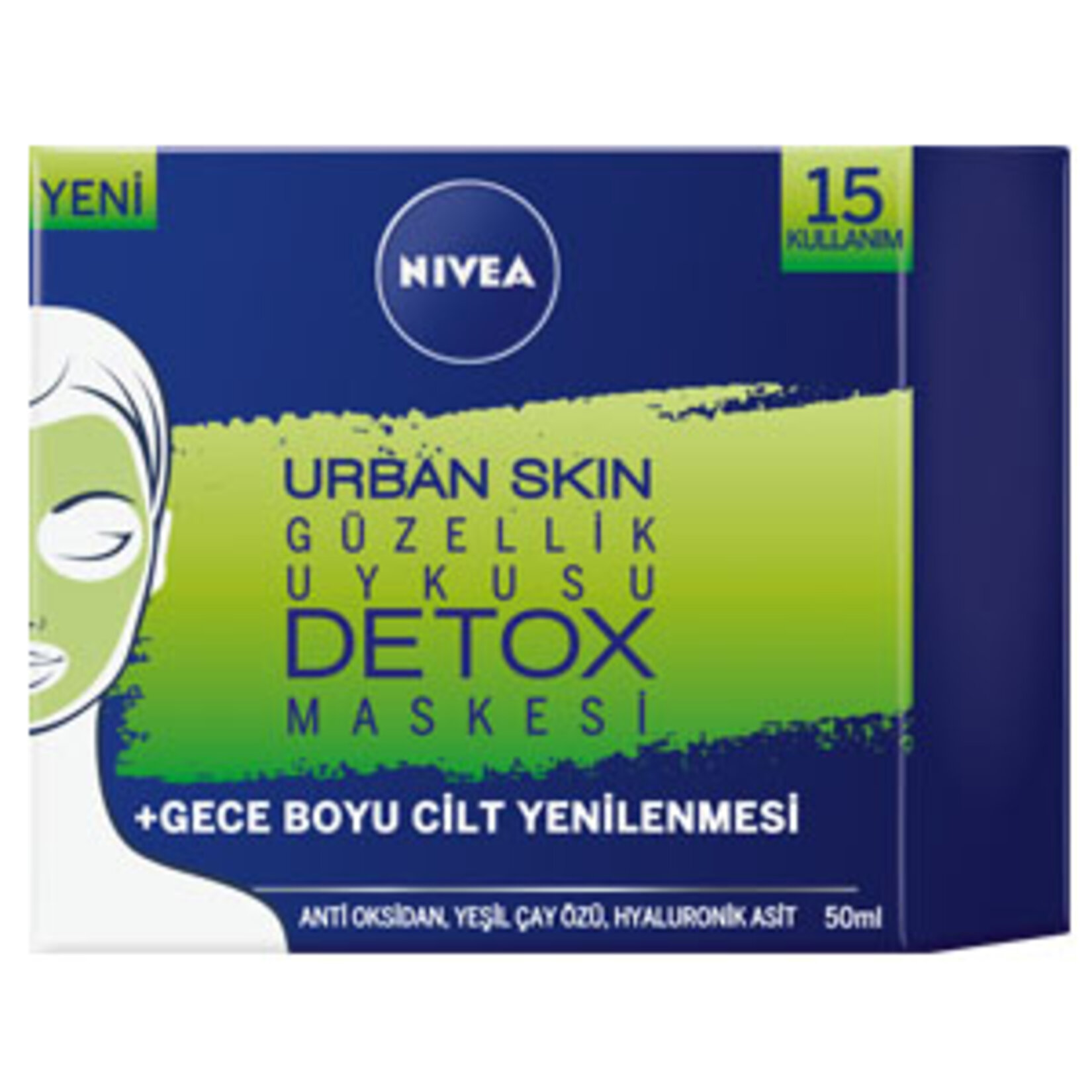 Nivea Urban Skin Detox Güzellik Uykusu Maskesi 50 Ml