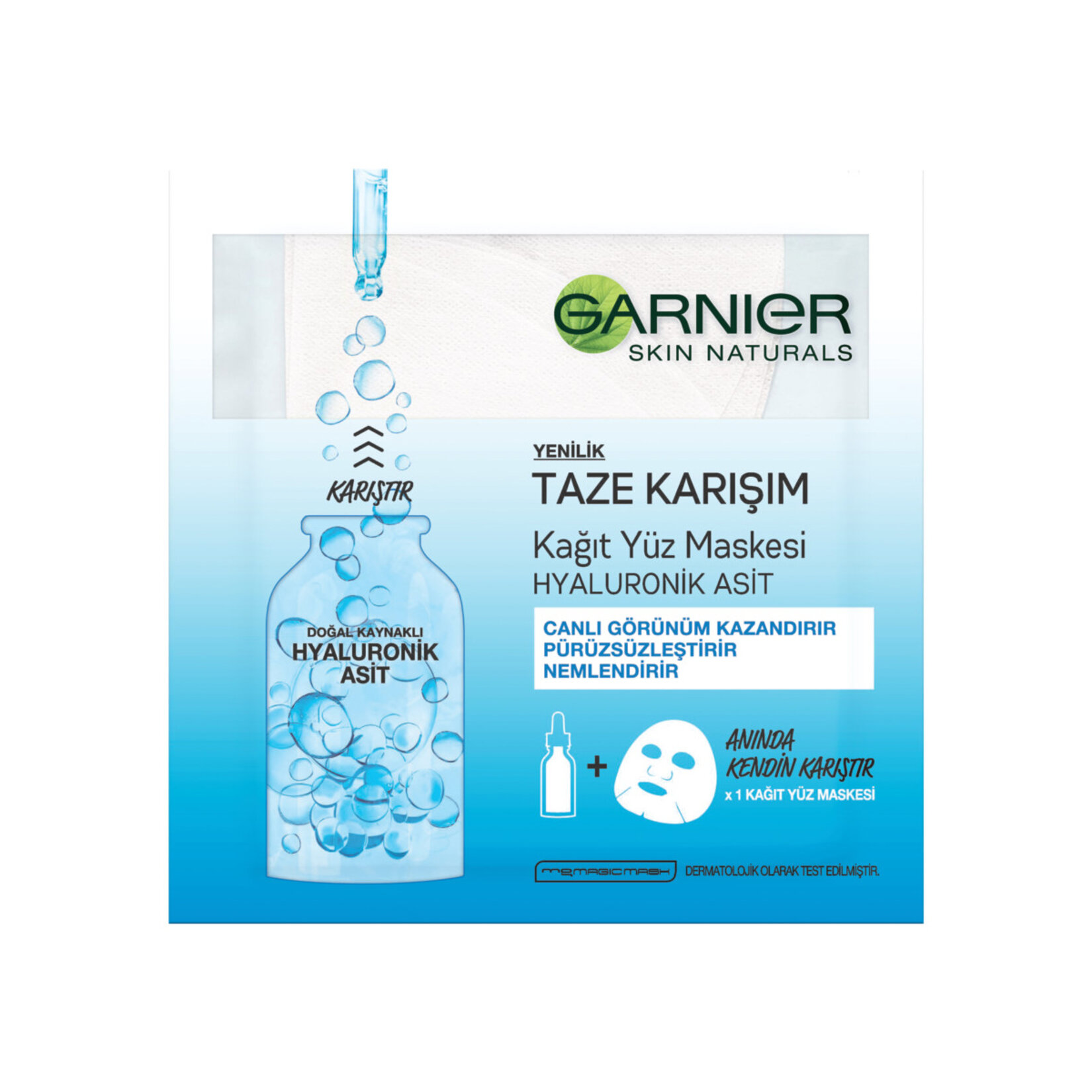 Garnier Taze Karışım Hyaluronik Kağıt Yüz Maskesi