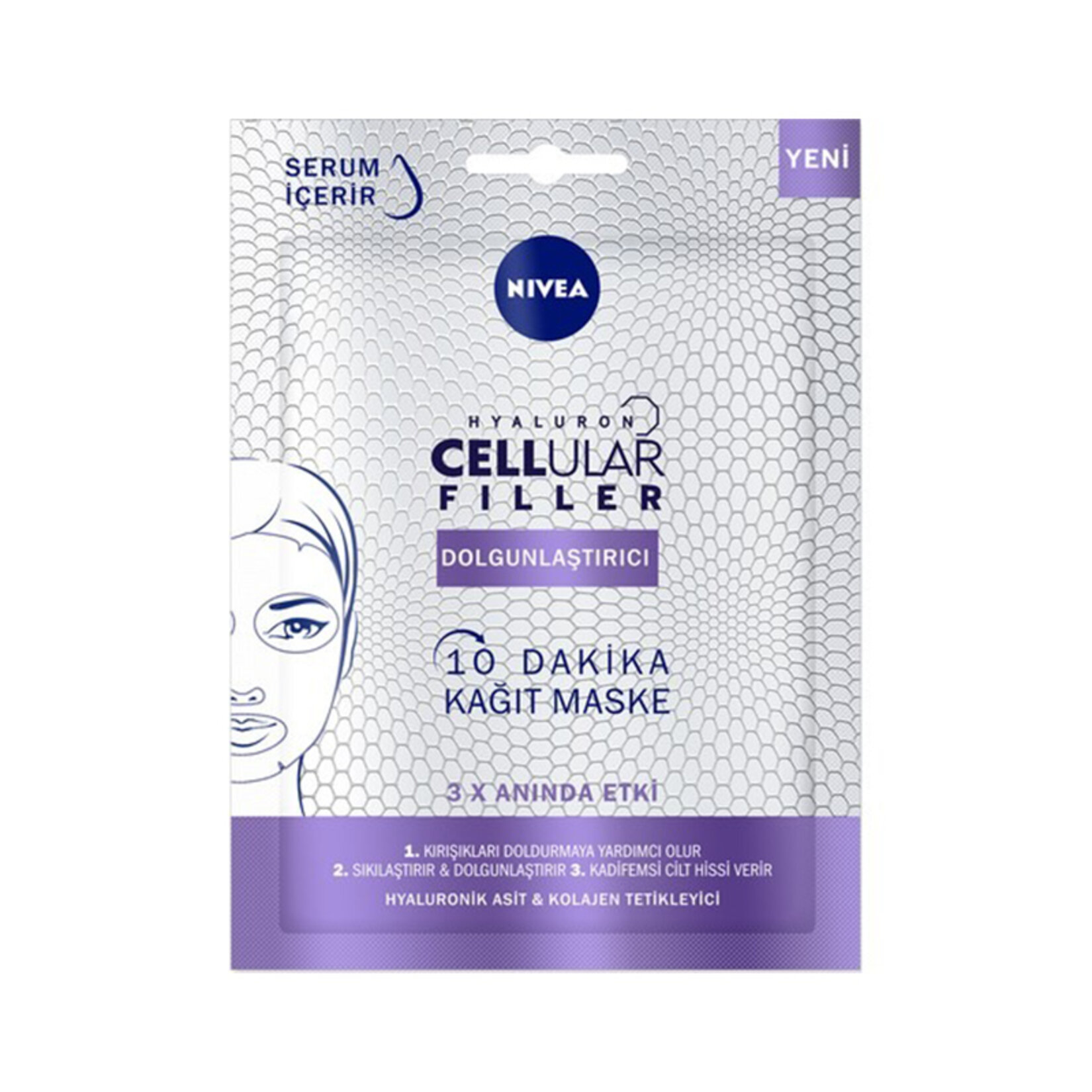 Nivea Cellular Filler Dolgunlaştırıcı Kağıt Maske