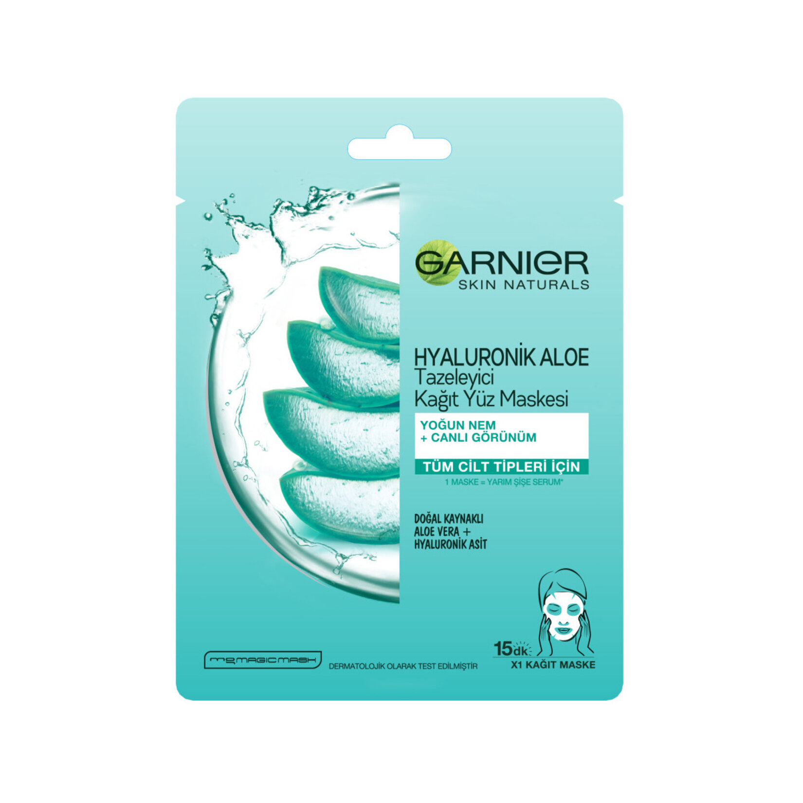 Garnier Hyaluronik Aloe Tazeleyici Kağıt Yüz Maskesi
