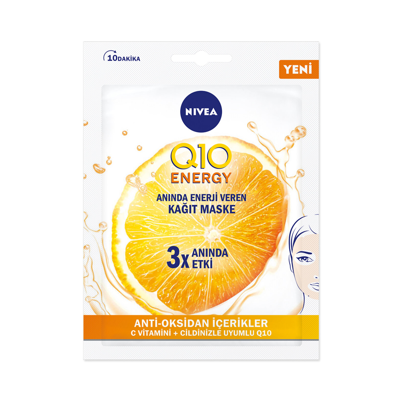 Nivea Q10 Energy Kağıt Maske