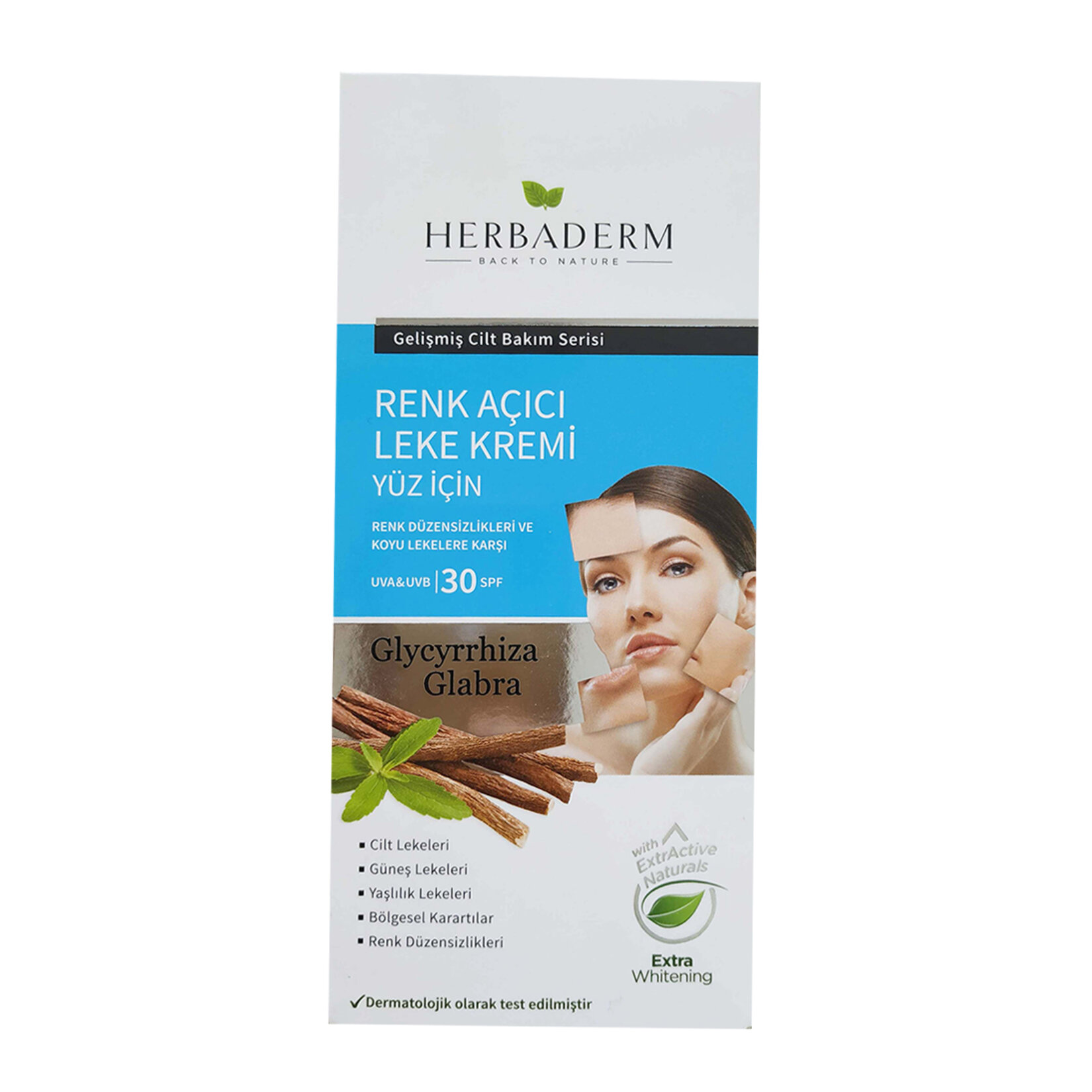 Herbaderm Renk Açıcı Leke Kremi Yüz İçin 55 Ml