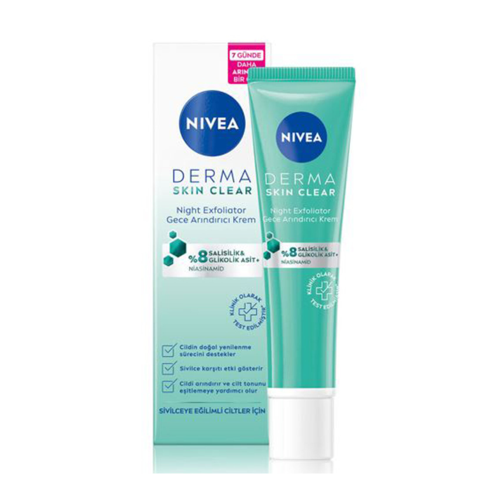 Nivea Derma Skın Clear Gece Arındırıcı Krem 40Ml