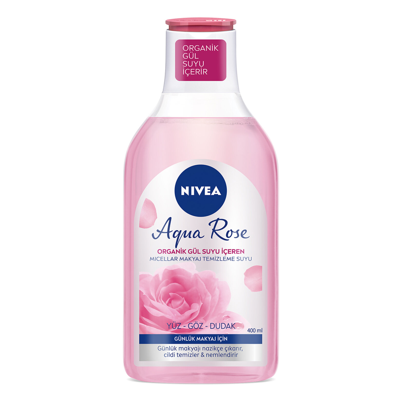 Nivea Aqua Rose Tek Fazlı Makyaj Temizleme Suyu 400 Ml