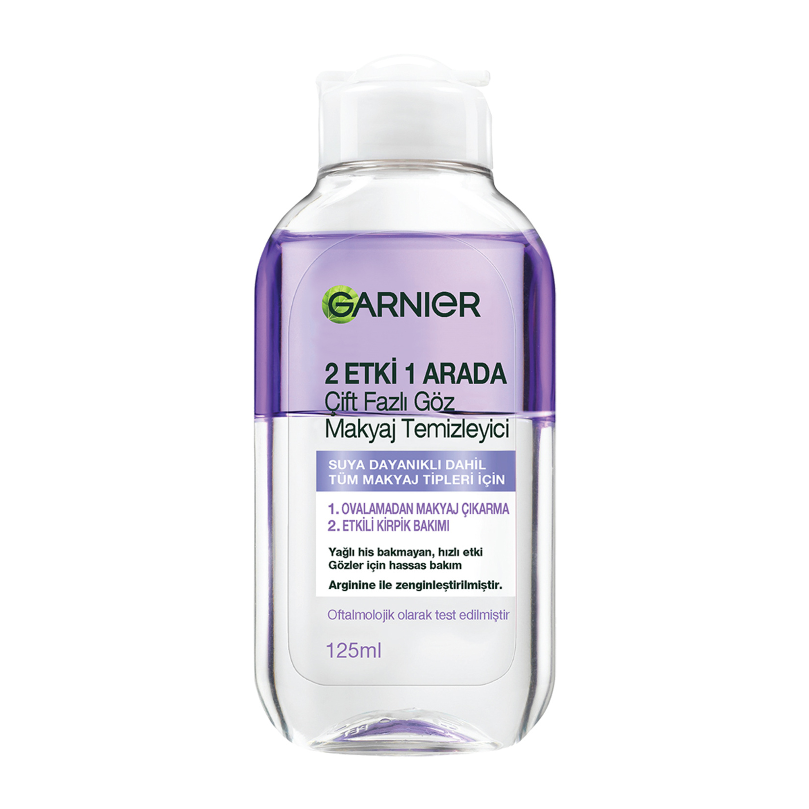Garnier 2 Etki 1 Arada Çift Fazlı Göz Makyaj Temizleyici 125 Ml