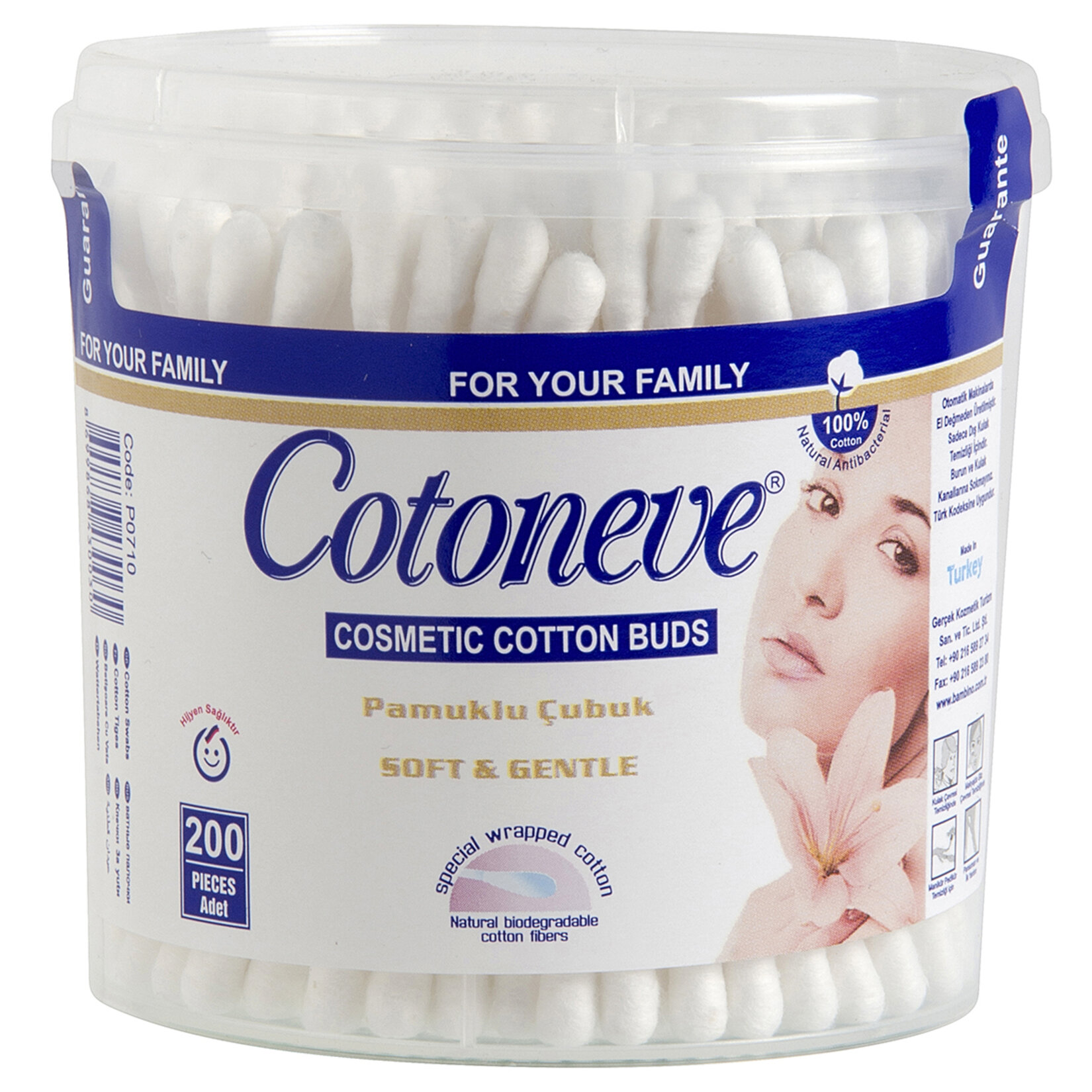 Cotoneve Kulak Çubuğu 200 Adet