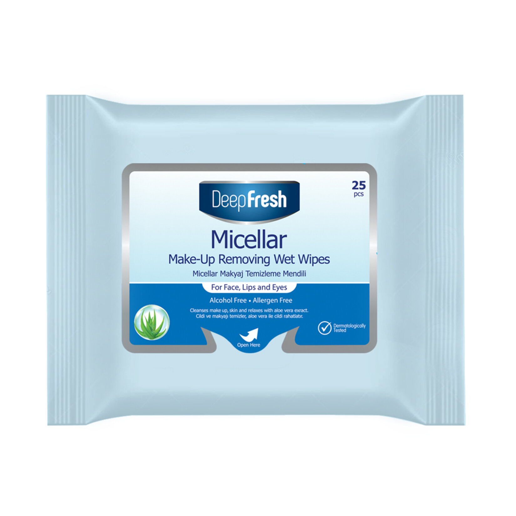 Deepfresh Makyaj Temizleme Mendili Micellar 25'li