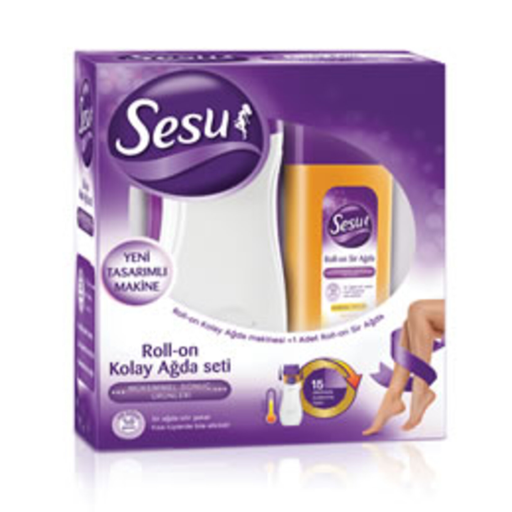 Sesu Roll-on Sir Ağda Isıtıcılı Set
