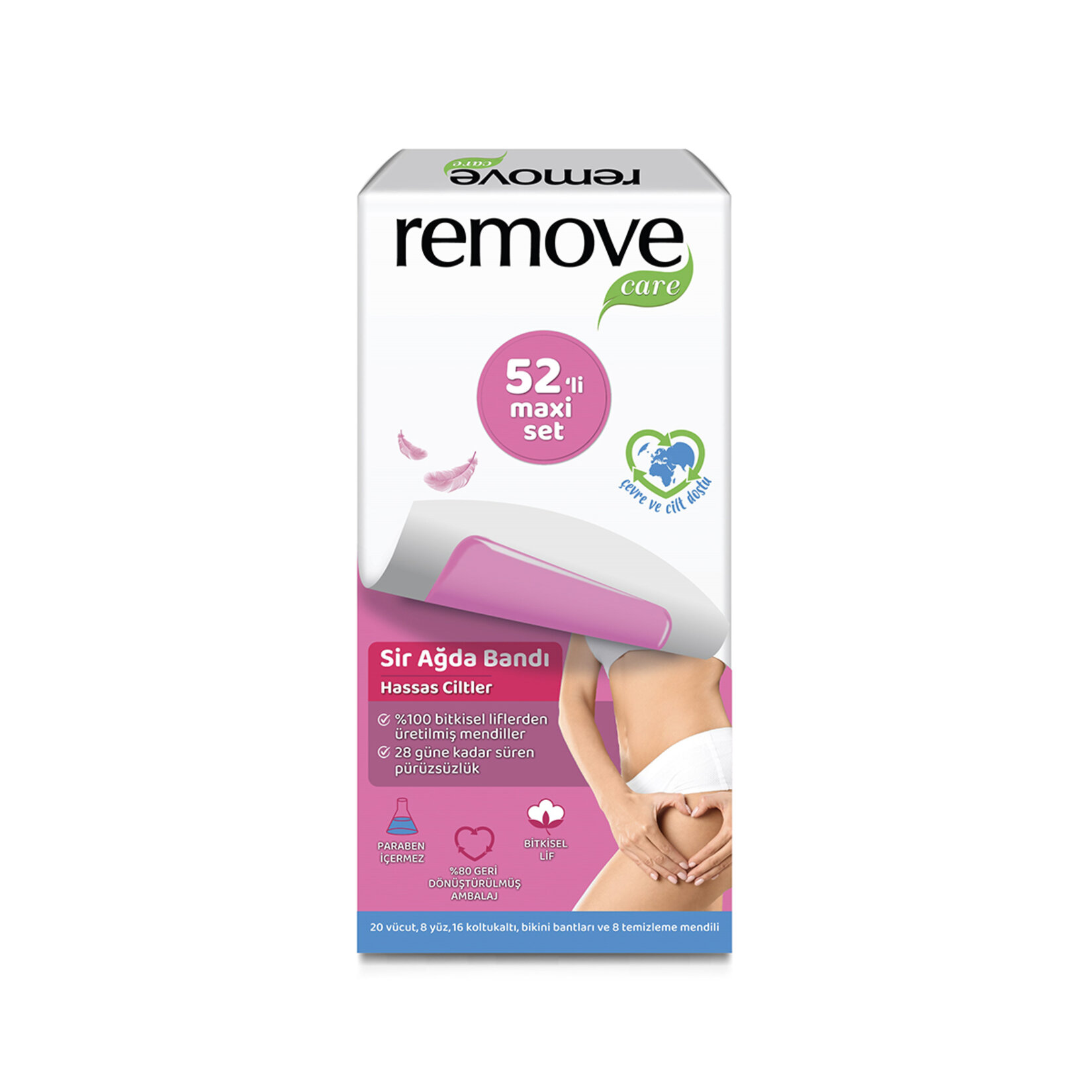 Remove Care Maxı Set Hassas Ciltler Ağda Bandı 44'lü