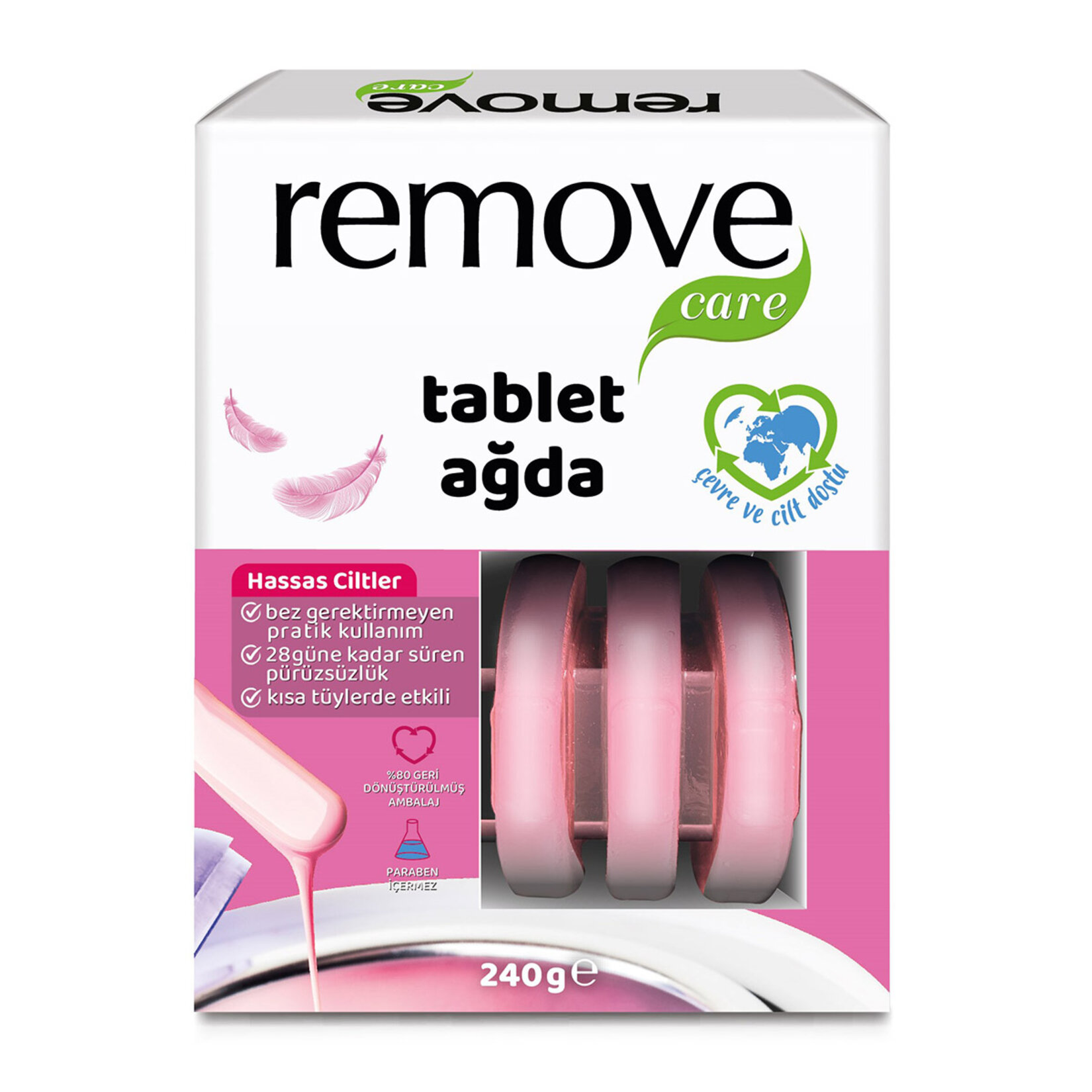 Remove Care Tablet Ağda Hassas Ciltler 240 G
