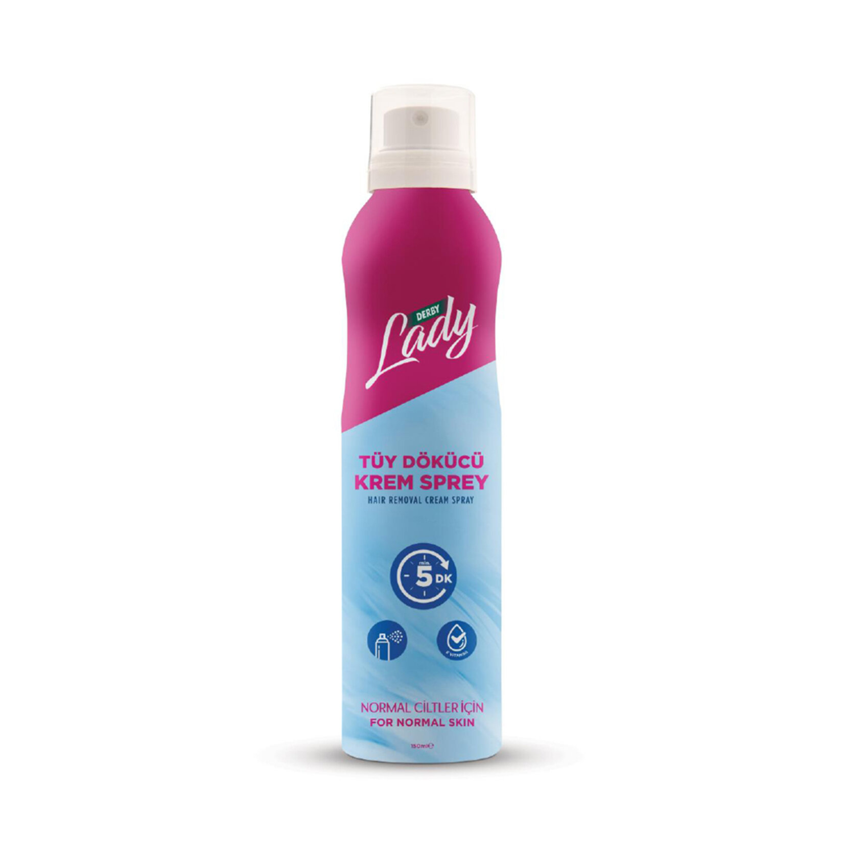 Derby Lady Tüy Dökücü Krem Sprey Normal Cilt.150ml