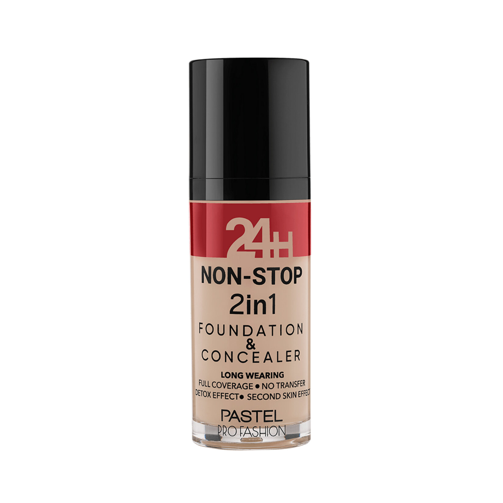 Pastel 24h Non-Stop 2in1 Foundation & Concealer - Fondöten & Kapatıcı 605 Sand