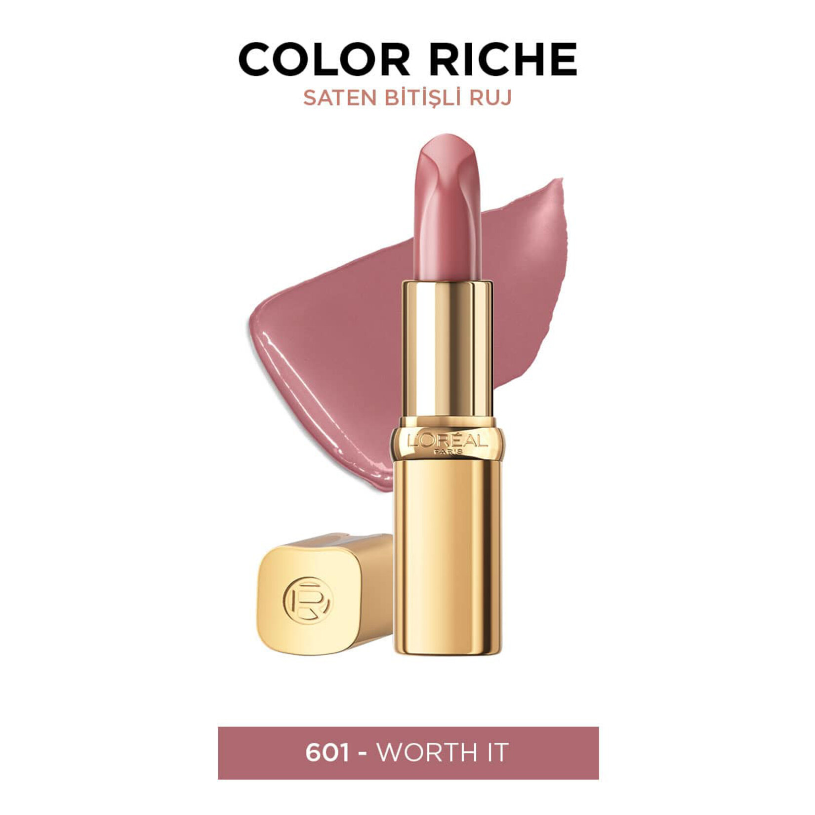 L'Oreal Paris Color Rich Nudes Of Worth 601 Worth It