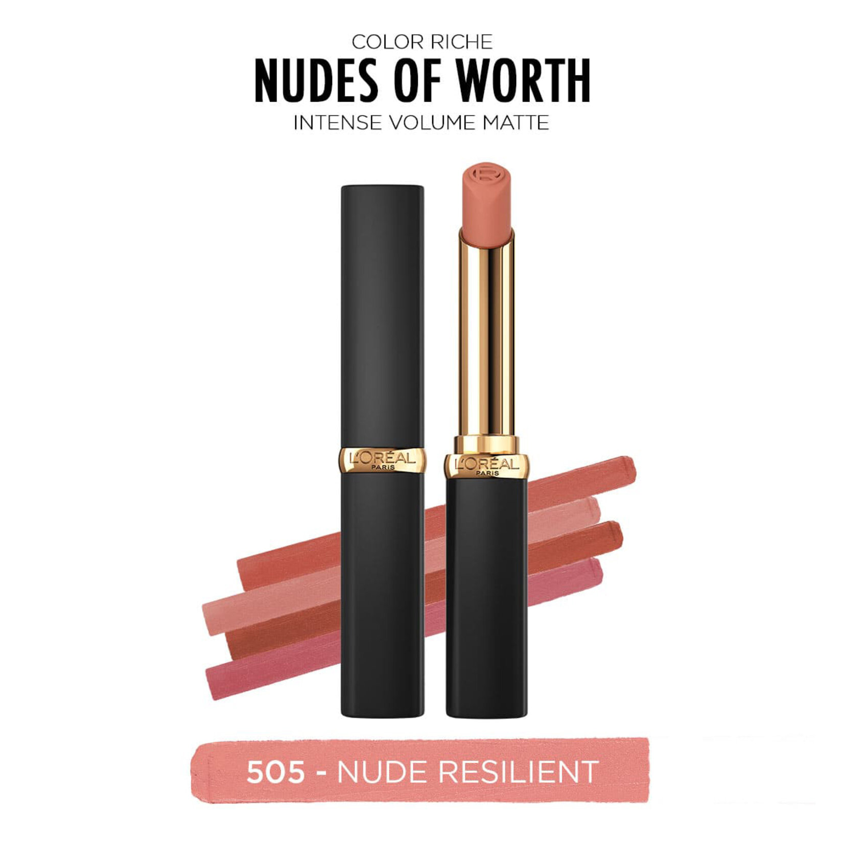 L'Oréal Paris Color Riche Intense Volume Matte Ruj - 505 Nude Resilient