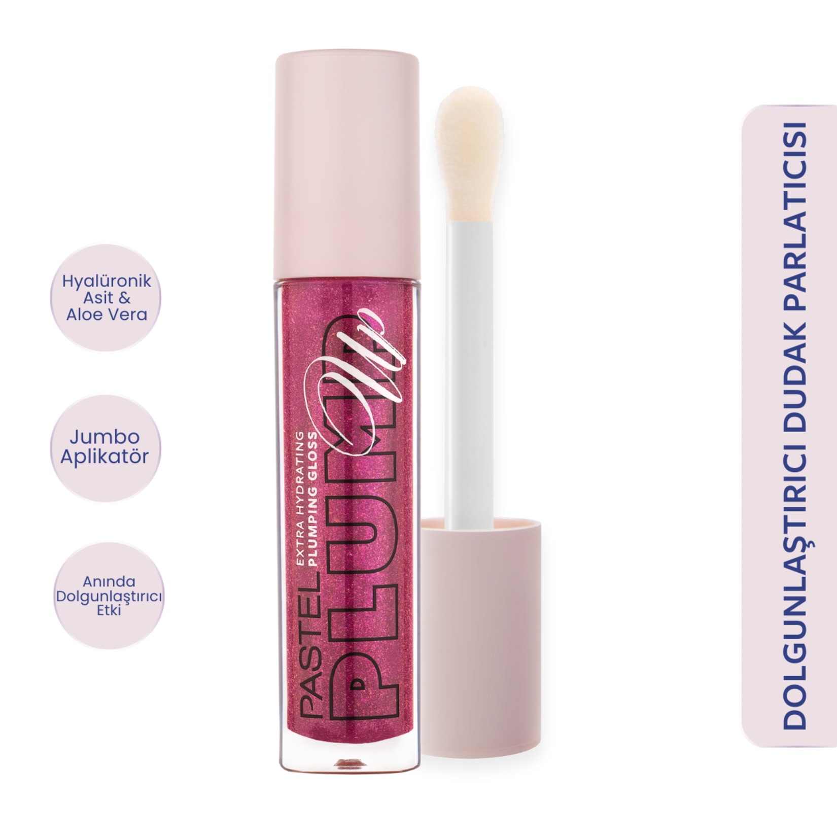 Pastel Plump Up Extra Hydrating Plumping Gloss - Dolgunlaştıran Dudak Parlatıcısı 207 Mariposa