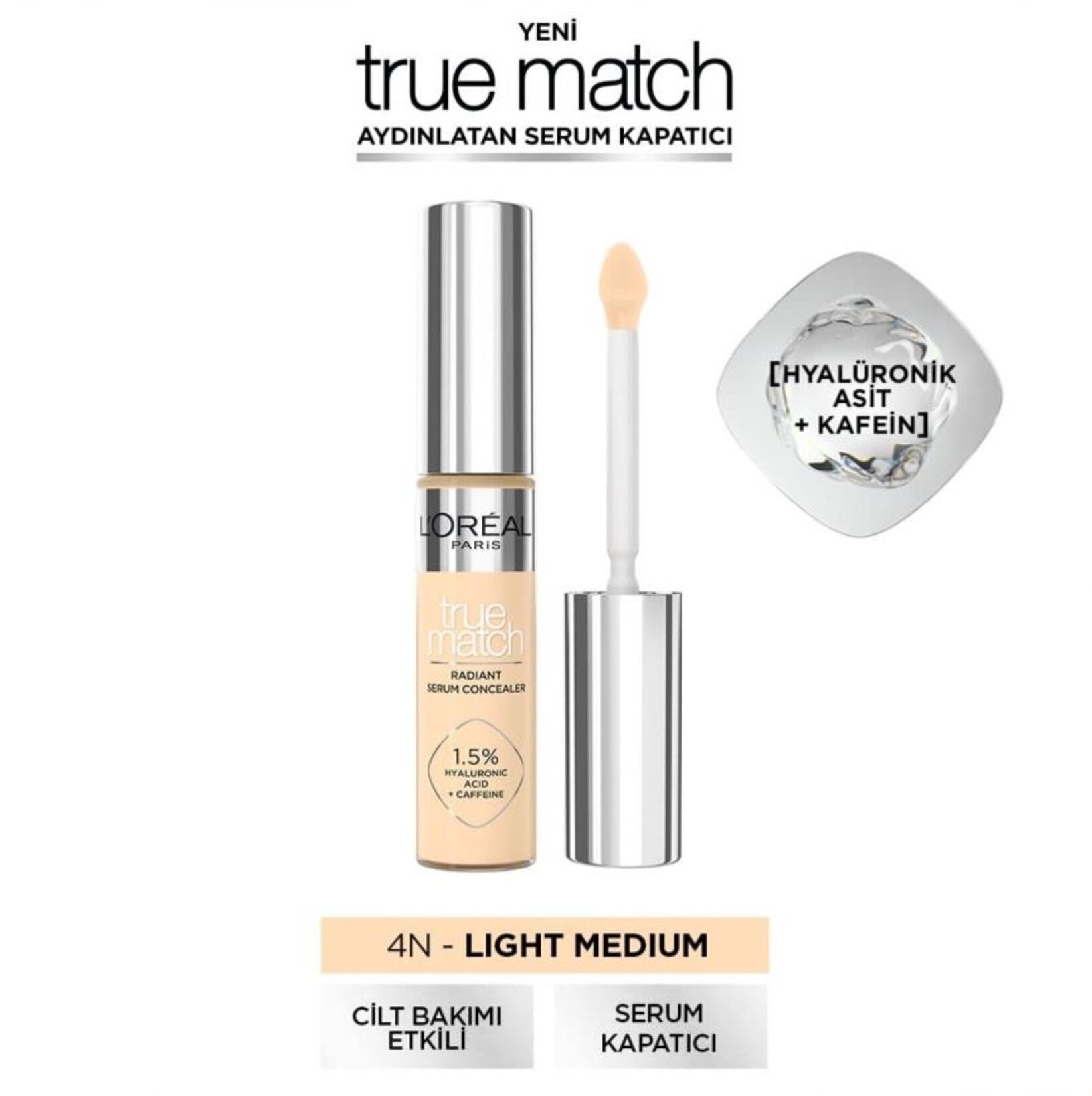 L'Oréal Paris True Match Aydınlatan Serum Kapatıcı - 4N 11 ml