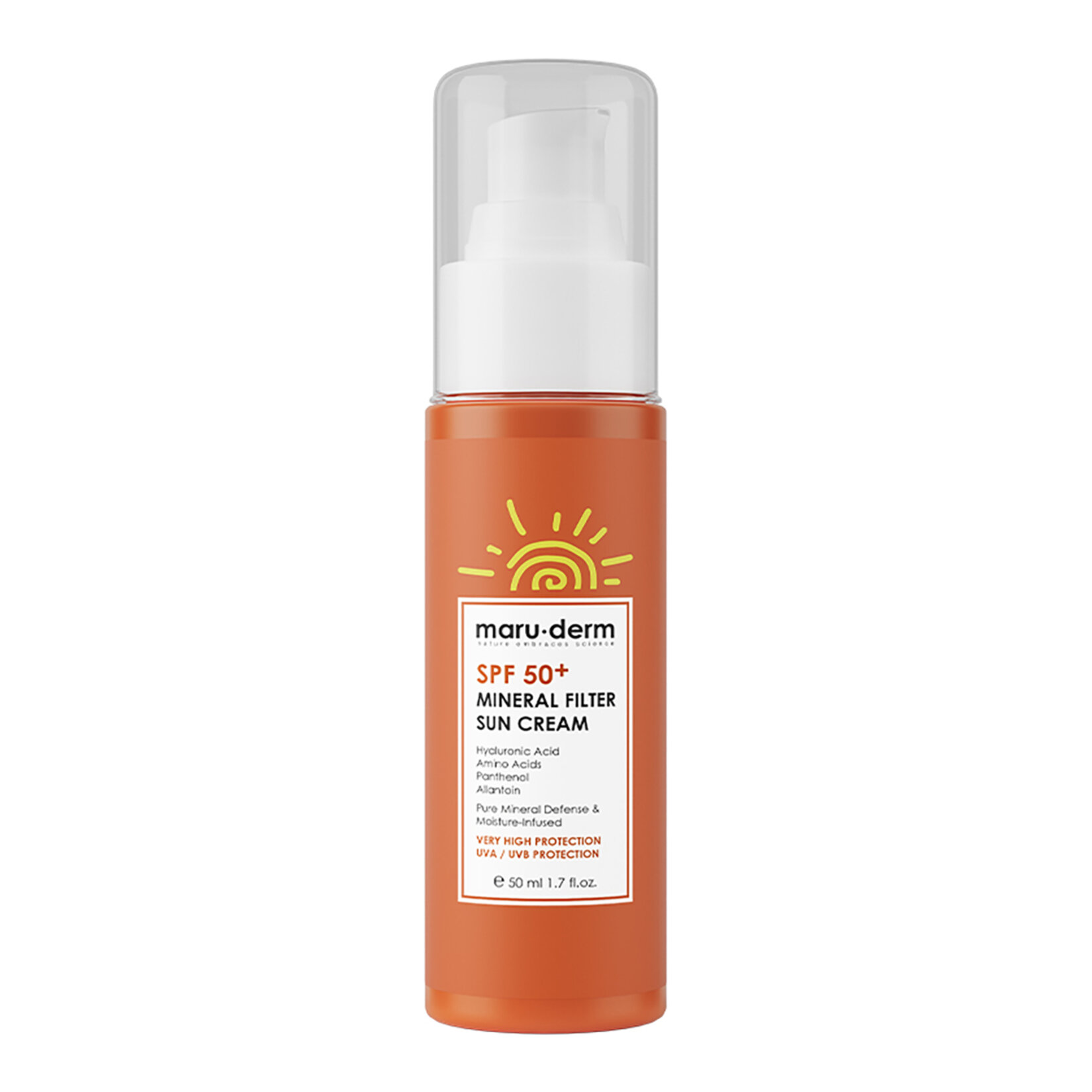 Maruderm Spf+50 Mineral Filtre Güneş Kremi 50 Ml