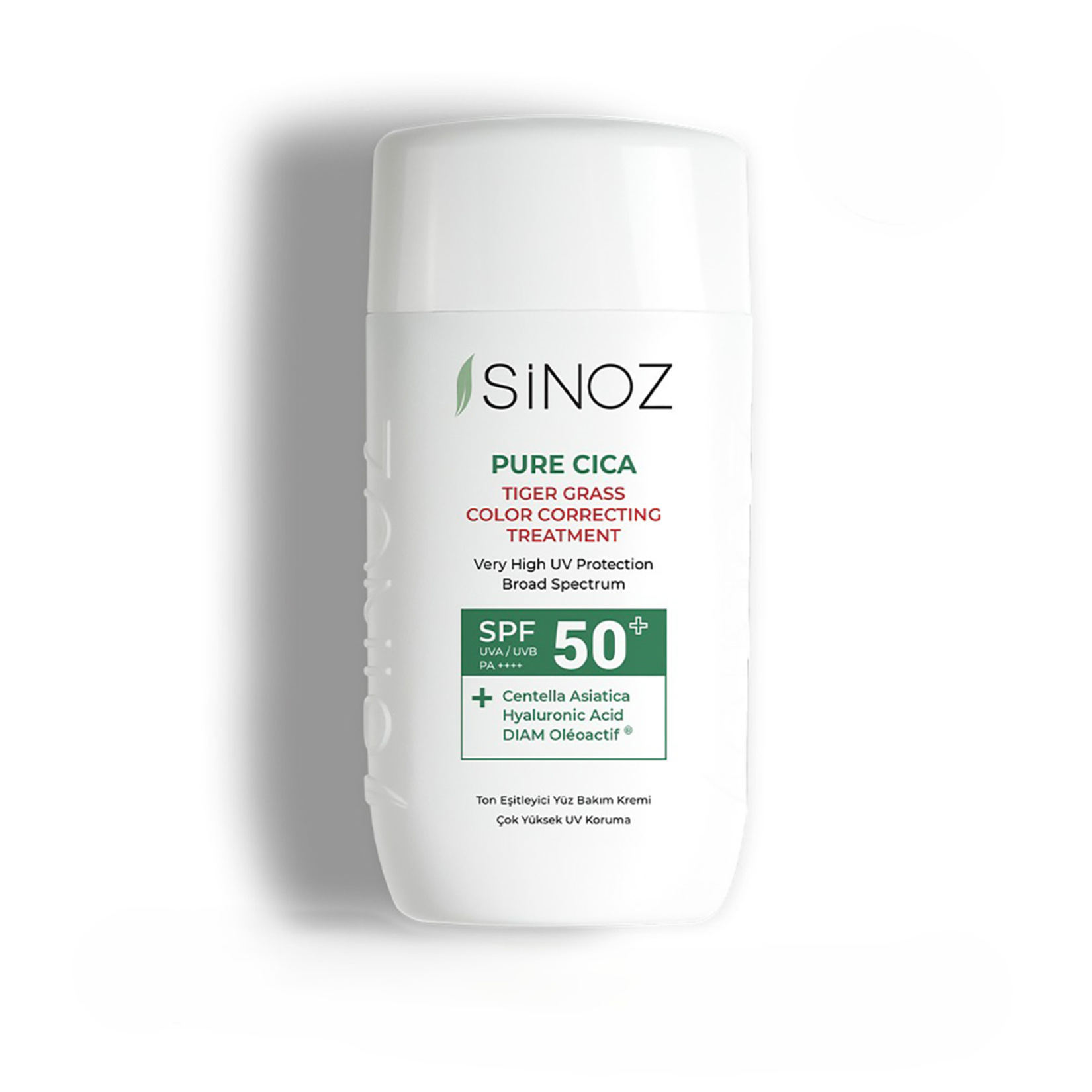 Sinoz Pure Cica Tiger Grass Ton Eşitleyici Güneş Kremi 50 Ml