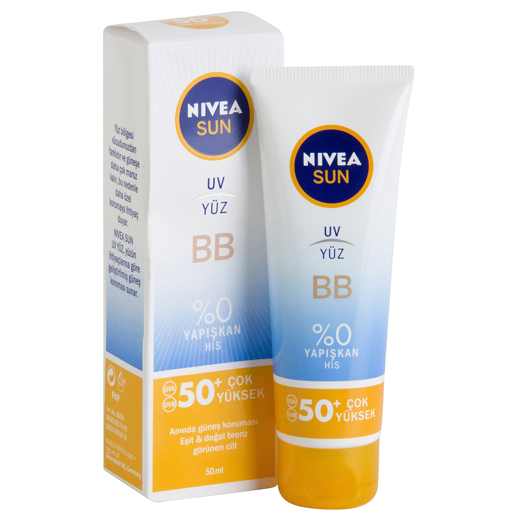 Nivea Sun Uv Yüz Bb Güneş Kremi Gkf 50+ 50 Ml