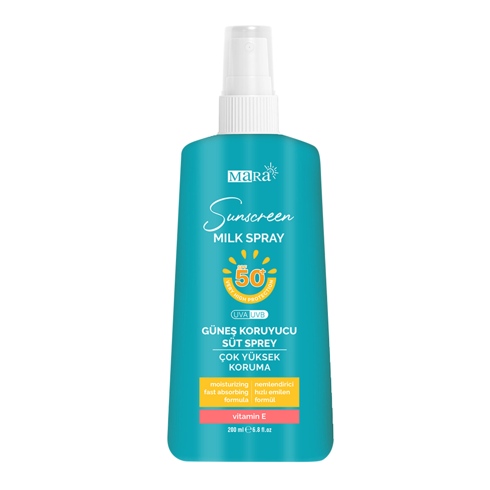 Mara Sunscreen Milk Güneş Koruma Spray Spf 50+ 200 Ml