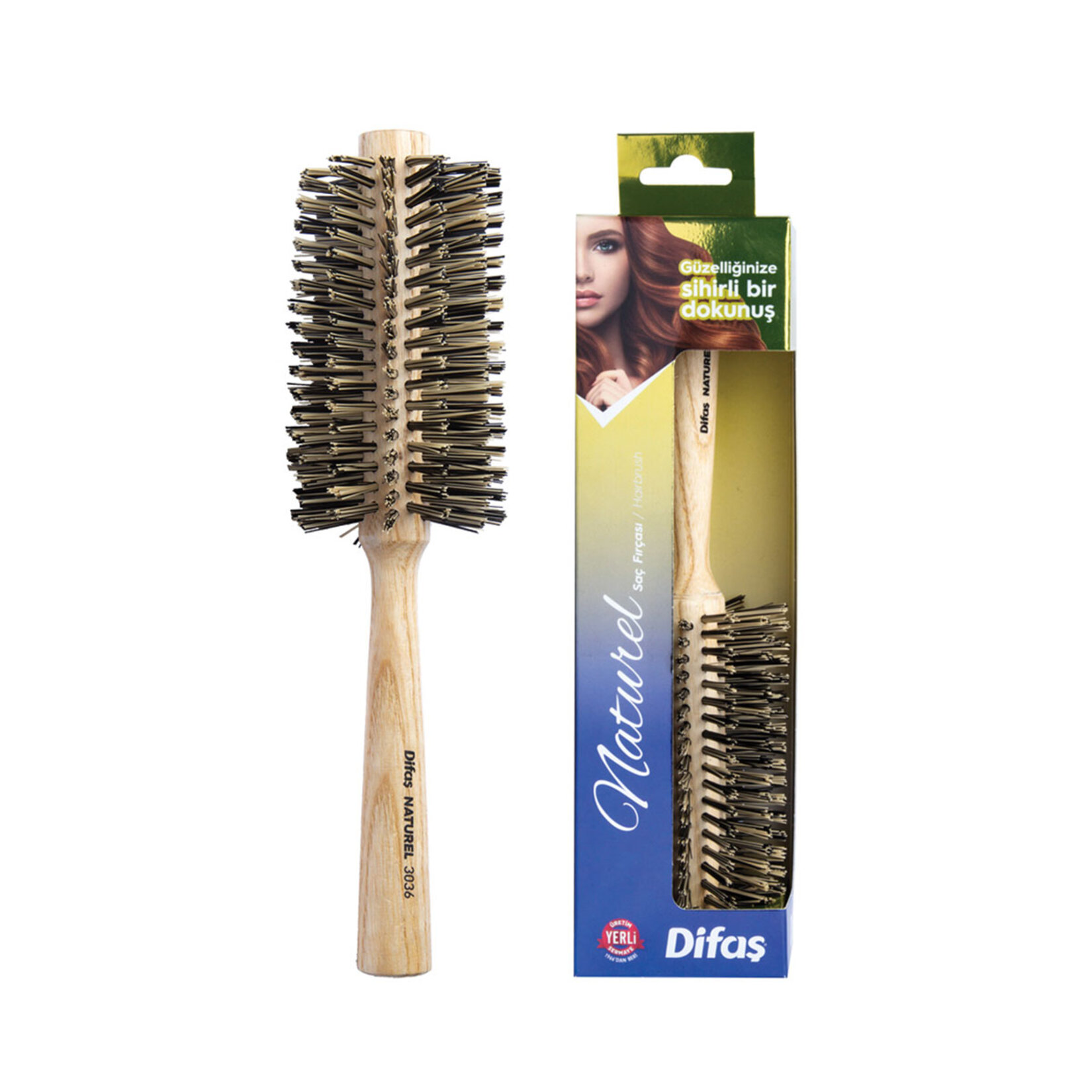 Difaş Naturel 3036 Fön Fırçası
