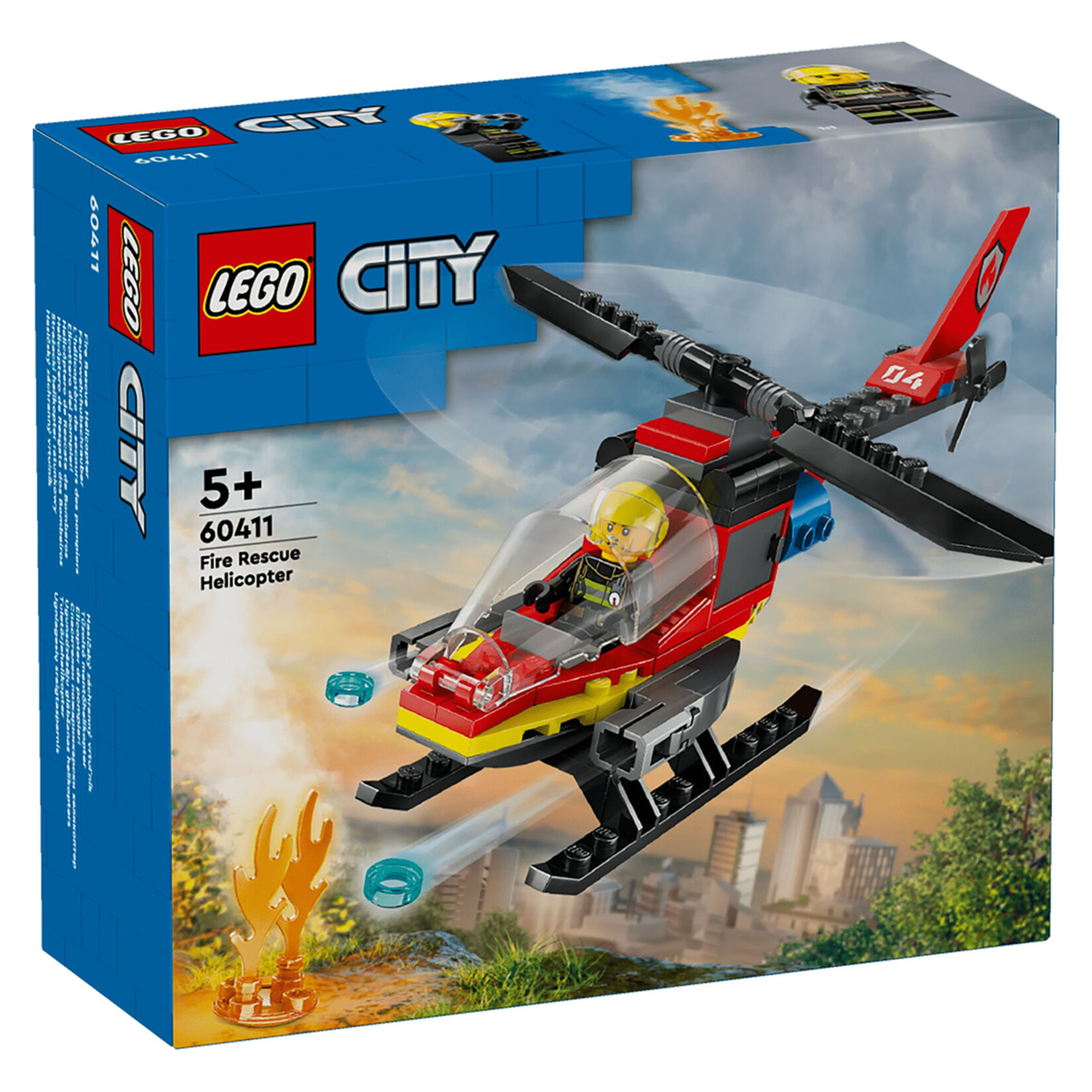 Lego 60411 İtfaiye Kurtarma Helikopteri 5+ Yaş