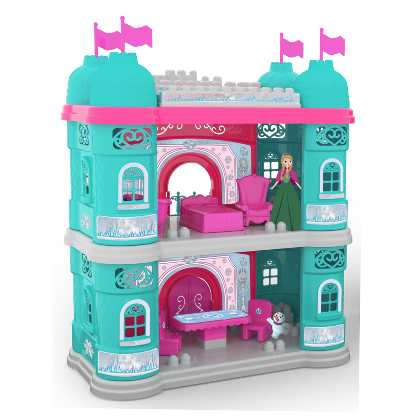 Uçar Oyuncak Buzlar Ülkesi Şato ve Blok 35 Parça