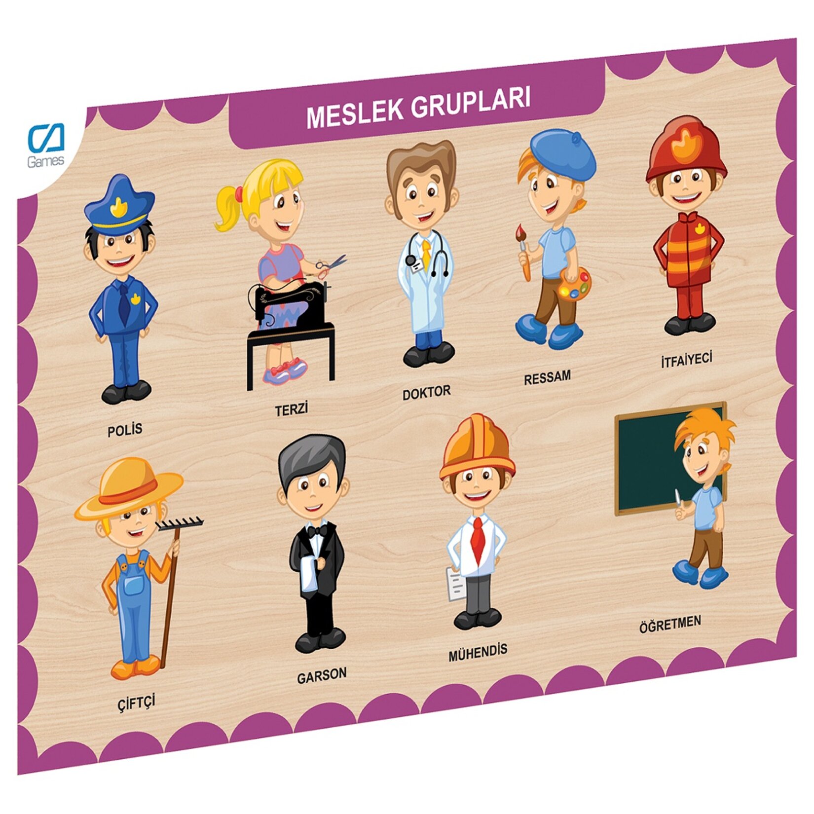 Ca Games Ahşap Bul-Tak Eğitici