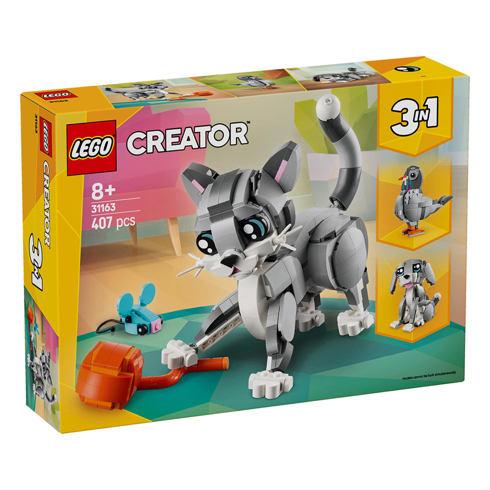 Lego 31163 Creator 3'ü1 Arada Oyunbaz Kedi 407 Parça