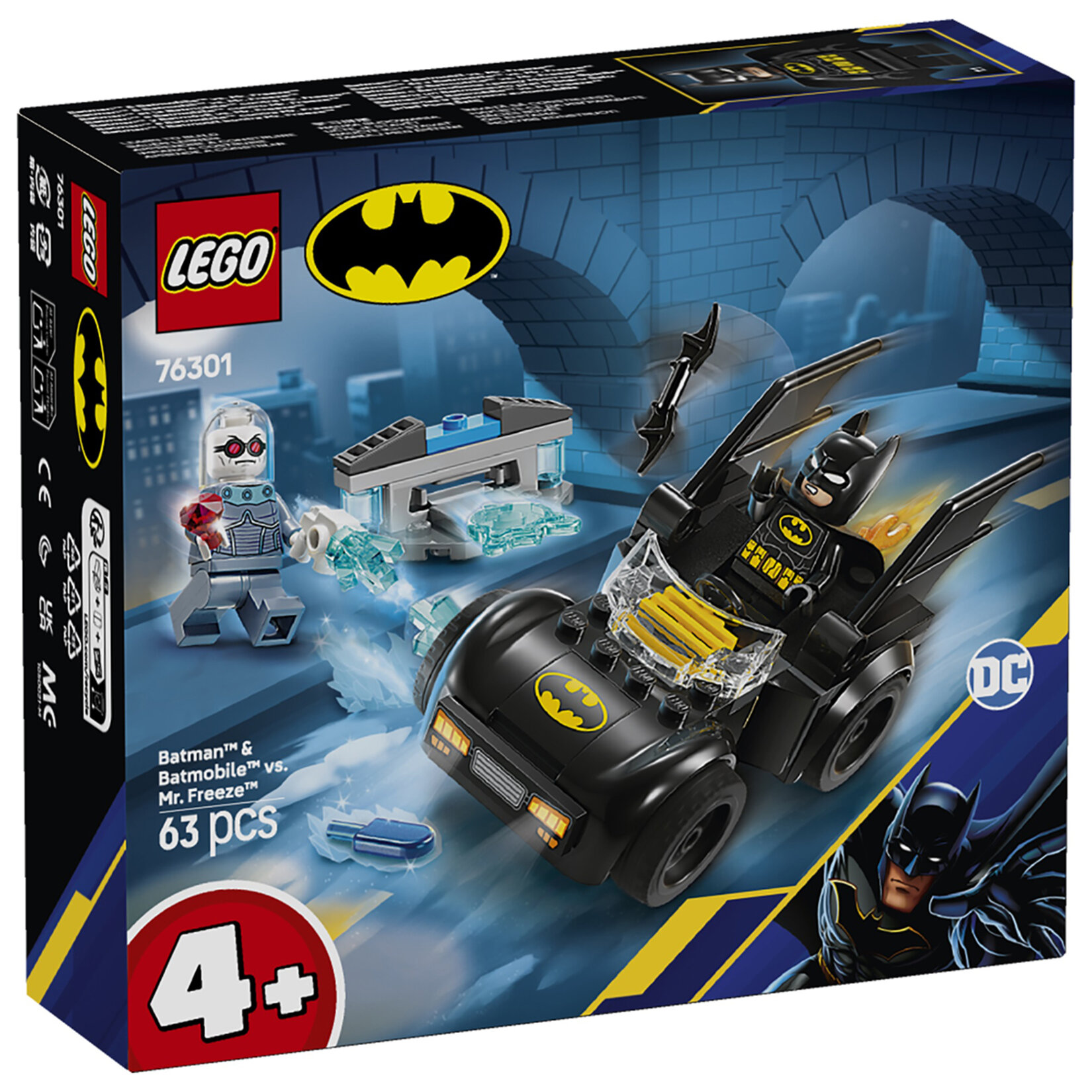Lego 76301 Batman ve Batmobil Mr. Freez'e Karşı 4+