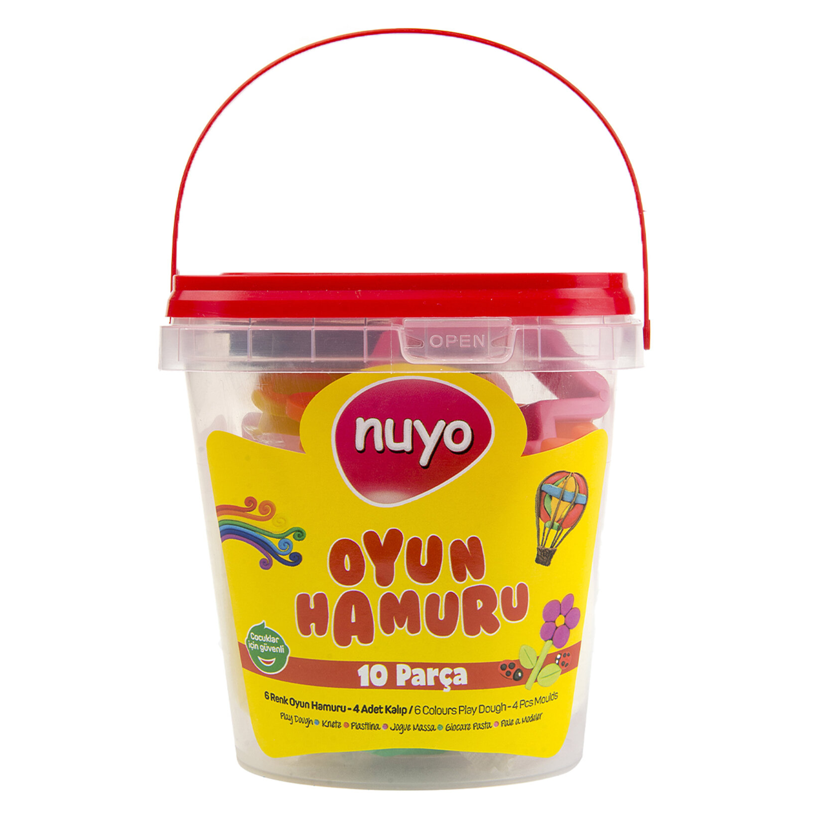 Lets Nuyo Oyun Hamuru 10 Parça 6x40 G