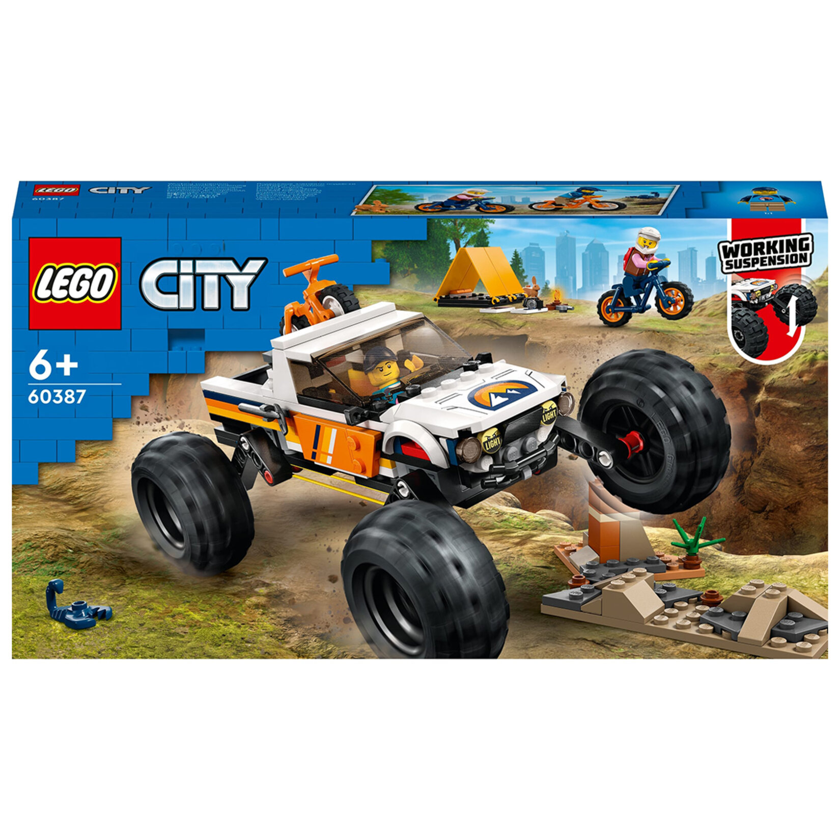 Lego® Cıty 60387 4X4 Arazi Aracı Maceraları 6+ Yaş