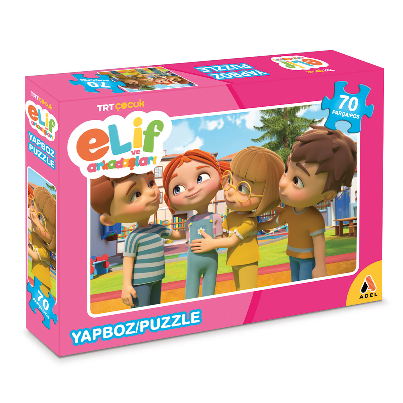 Adel Trt Çocuk Elif Ve Arkadaşları 70 Parça Puzzle