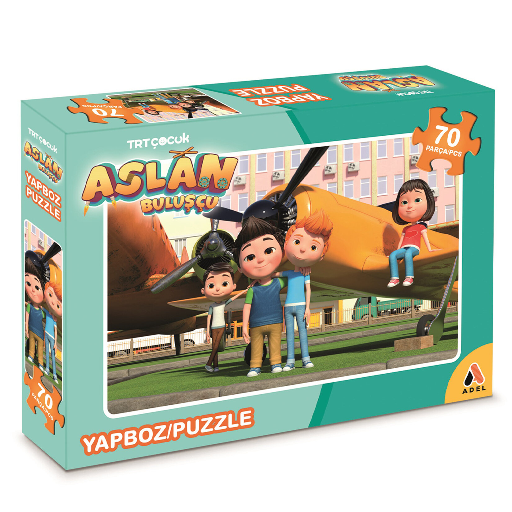 Adel Trt Çocuk Aslan Buluşçu 70 Parça Puzzle