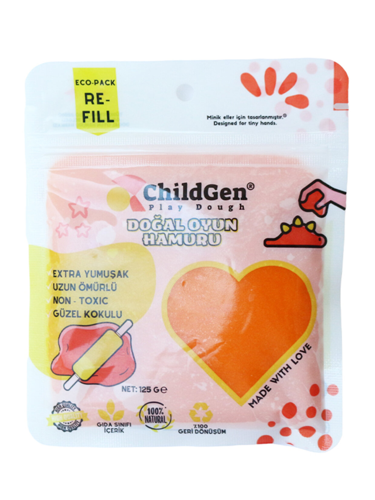 Childgen Doğal Oyun Hamuru Ecopack-turun.-125g