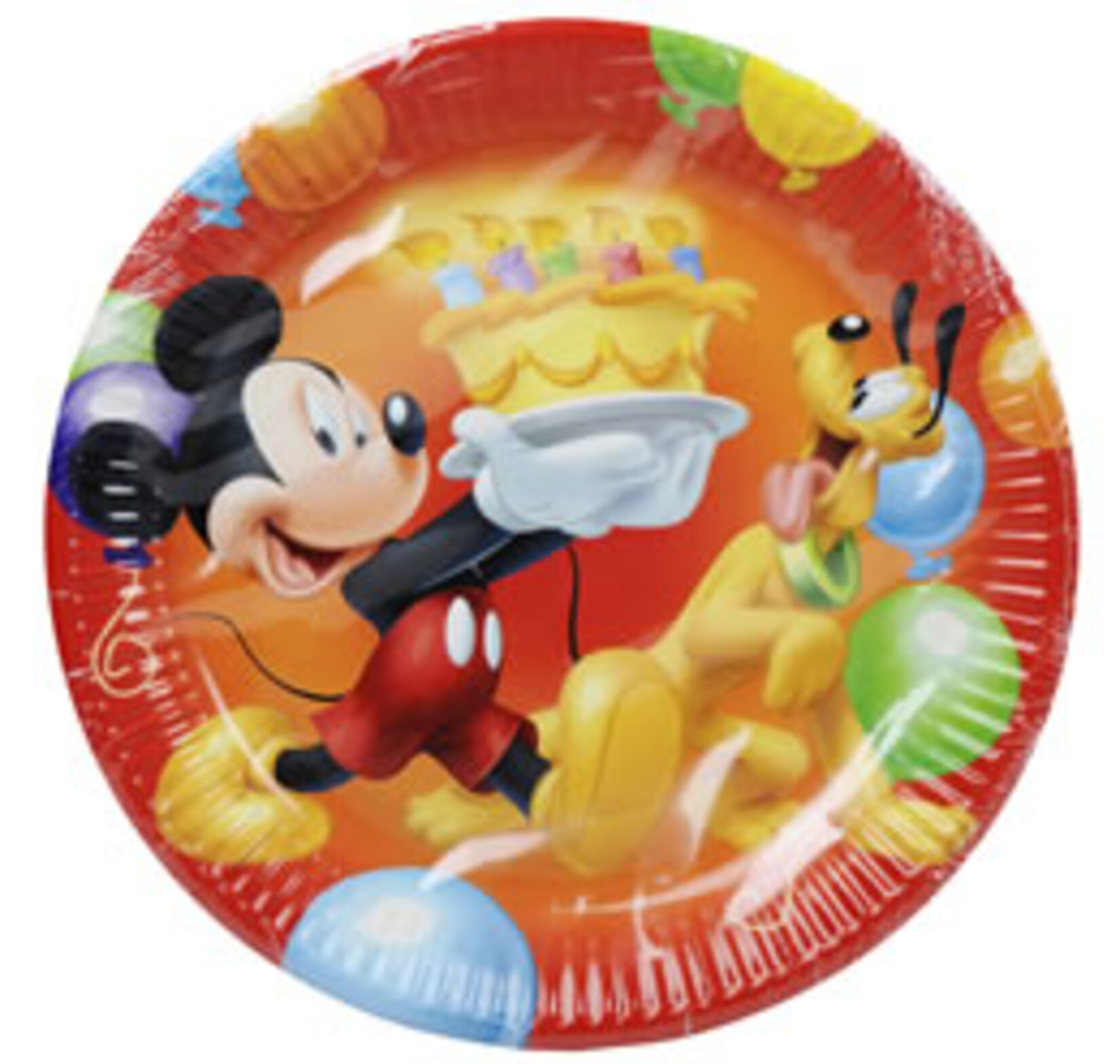 Mickey Balloons Kağıt Tabak