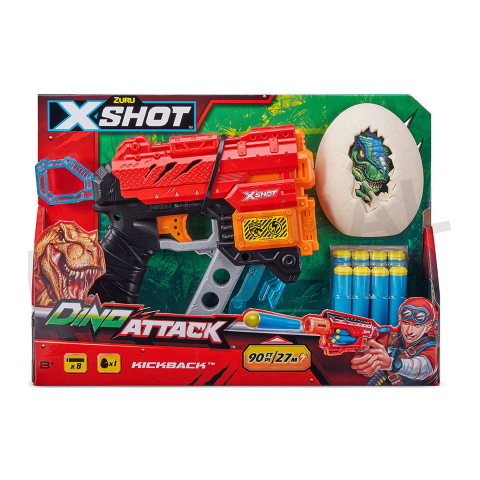Zuru X Shot Dino Attack Atış Silahı + 8 Adet Sünger | Macroonline