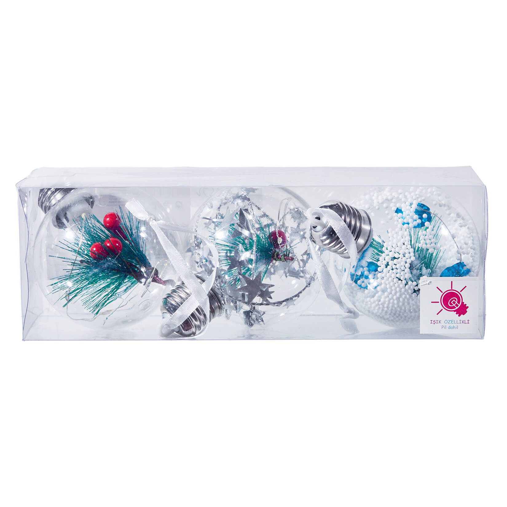 Snow Angels 8 cm Transparan Ledli Top