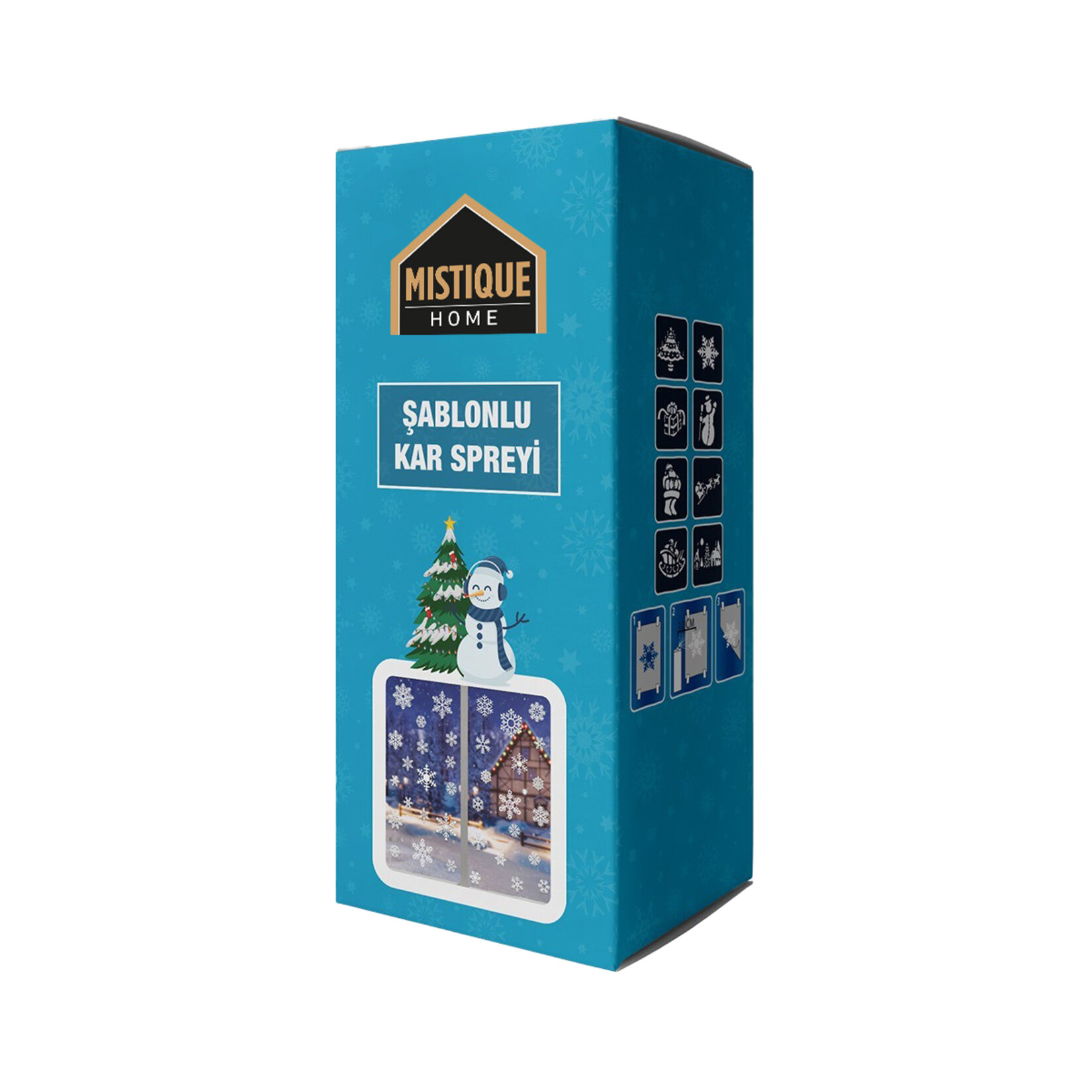 Mistique Home Kar Spreyi Şablonlu 150 Ml